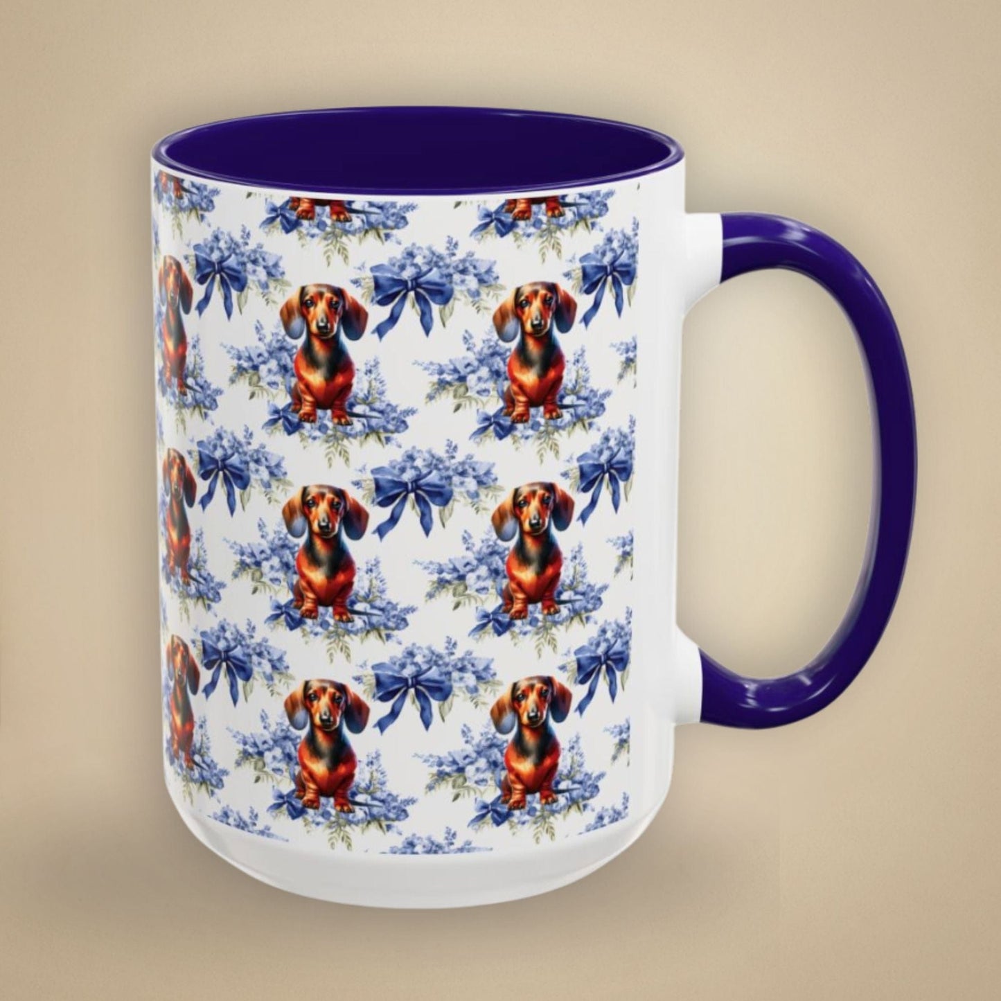 Dachshund Mug - Coquette Floral