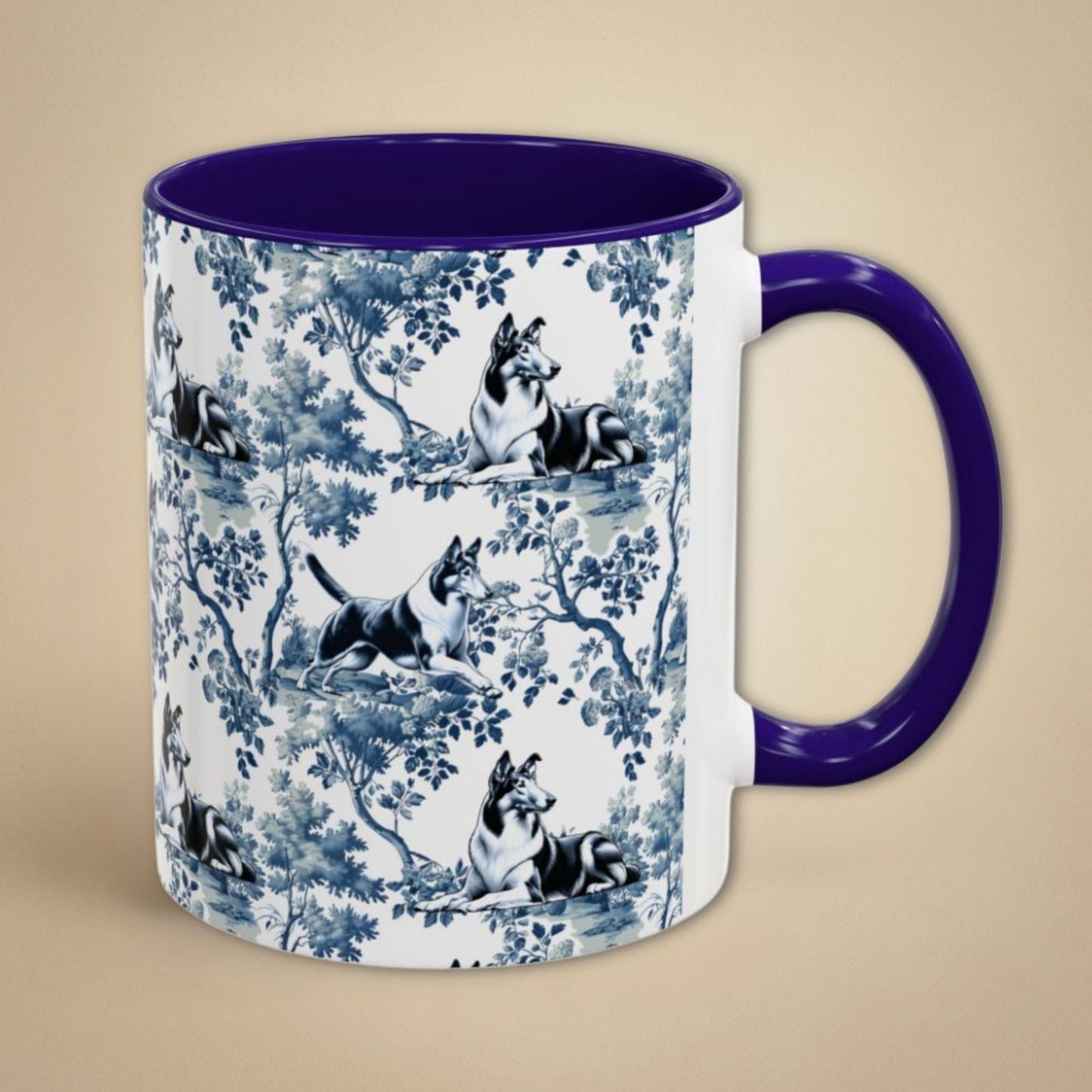 Toile Cats Mug - Reading