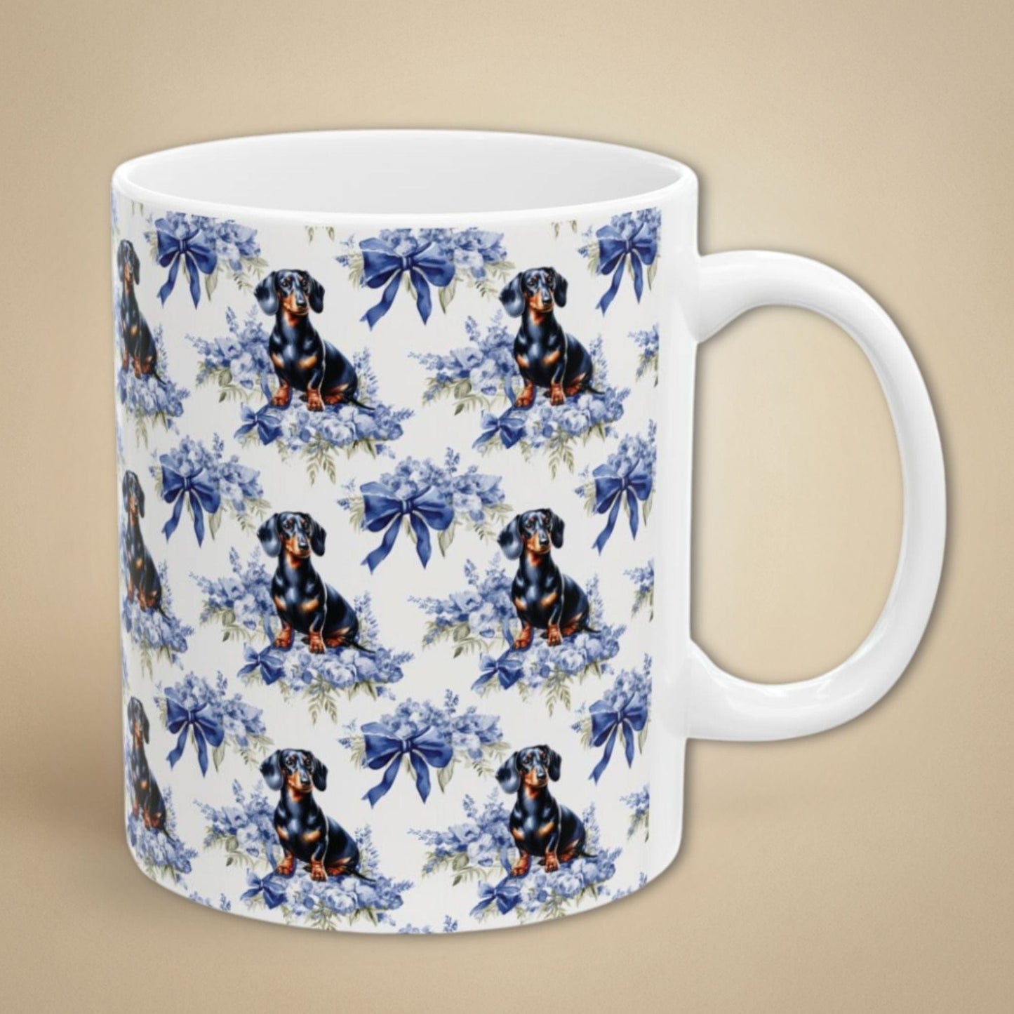 Dachshund Toile Mug