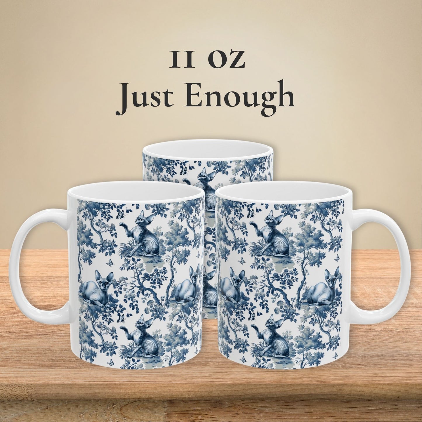 Sphynx Cat Mug Toile