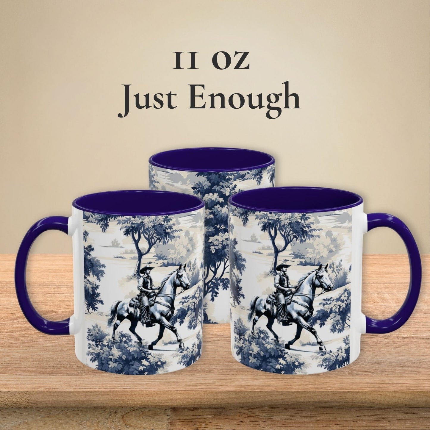 Horse Mug - Cowboy Toile