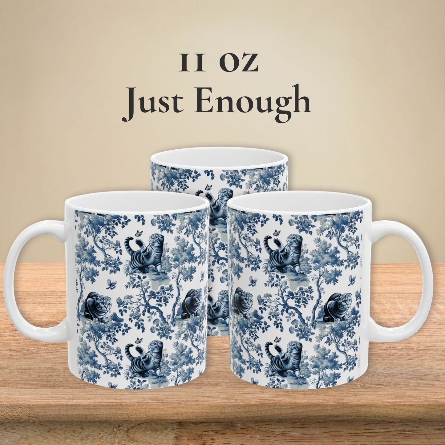 Scottish Fold Cat Mug Toile