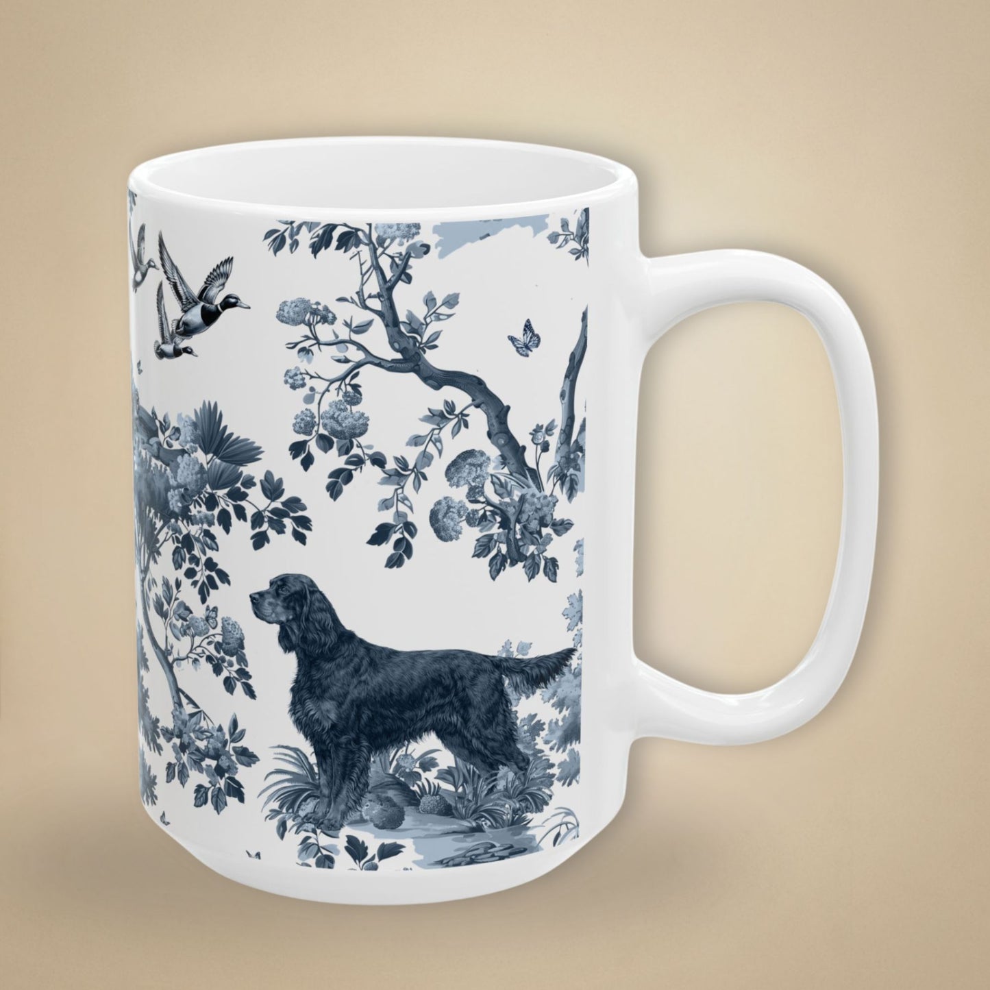 Gordon Setter Mug - Toile Pattern