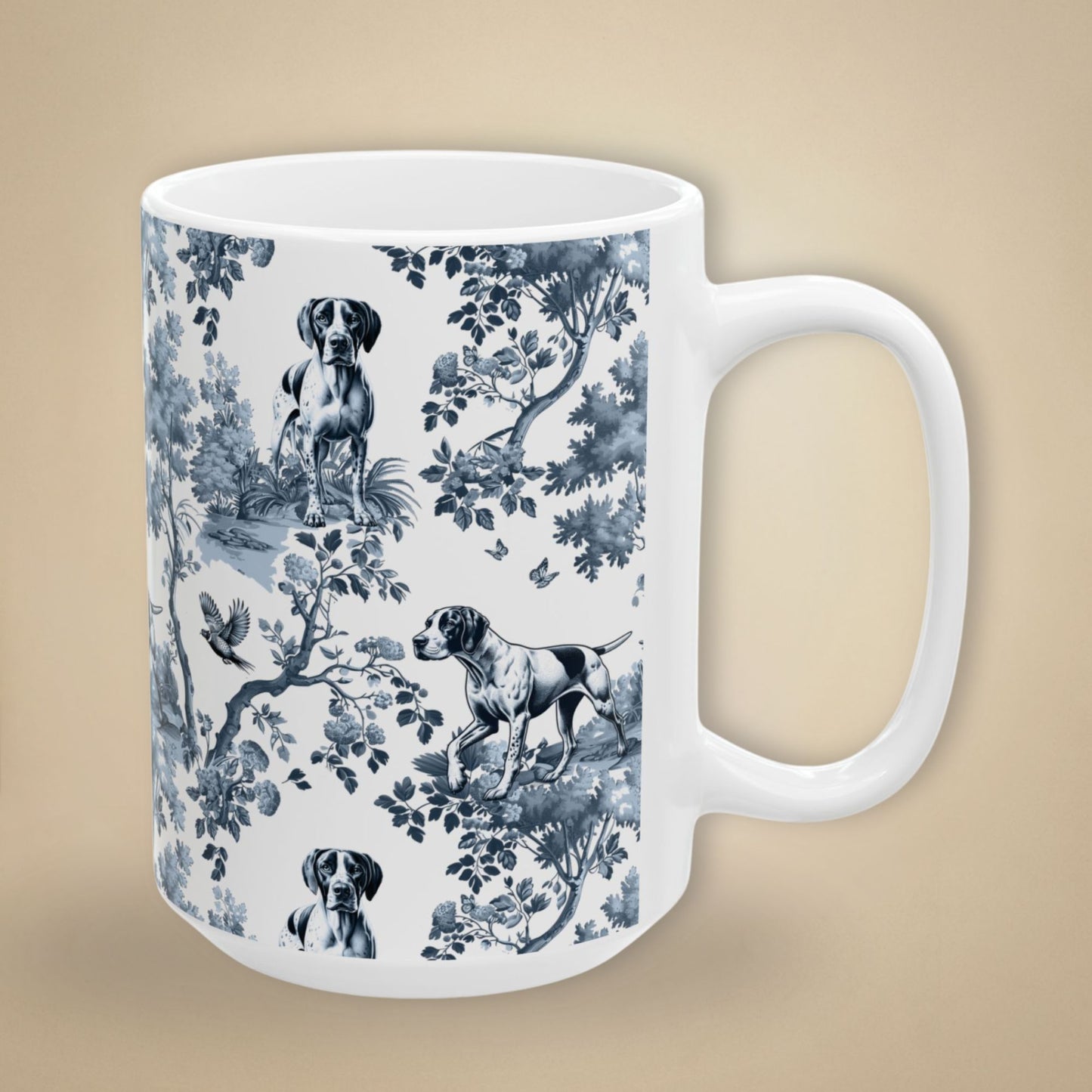English Pointer Mug - Toile