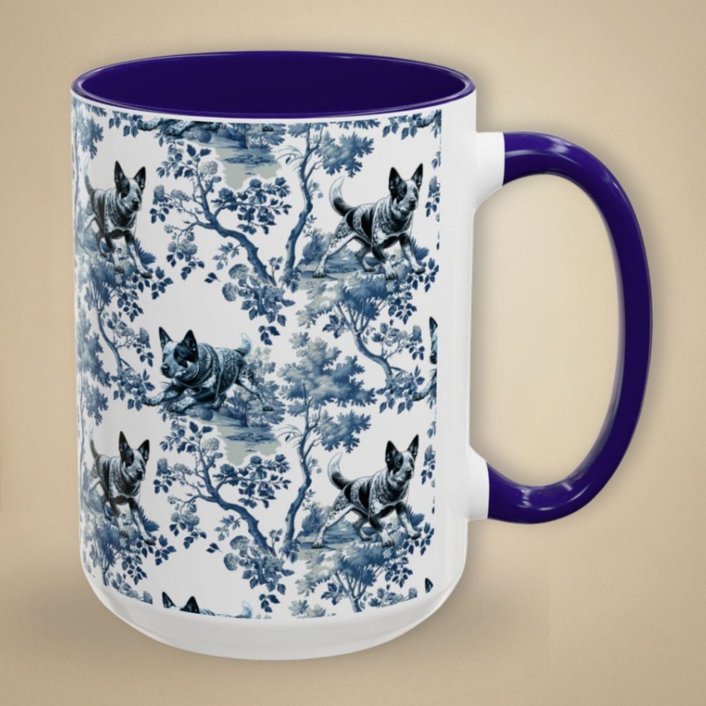 Cattle Dog Toile Mug - Heeler