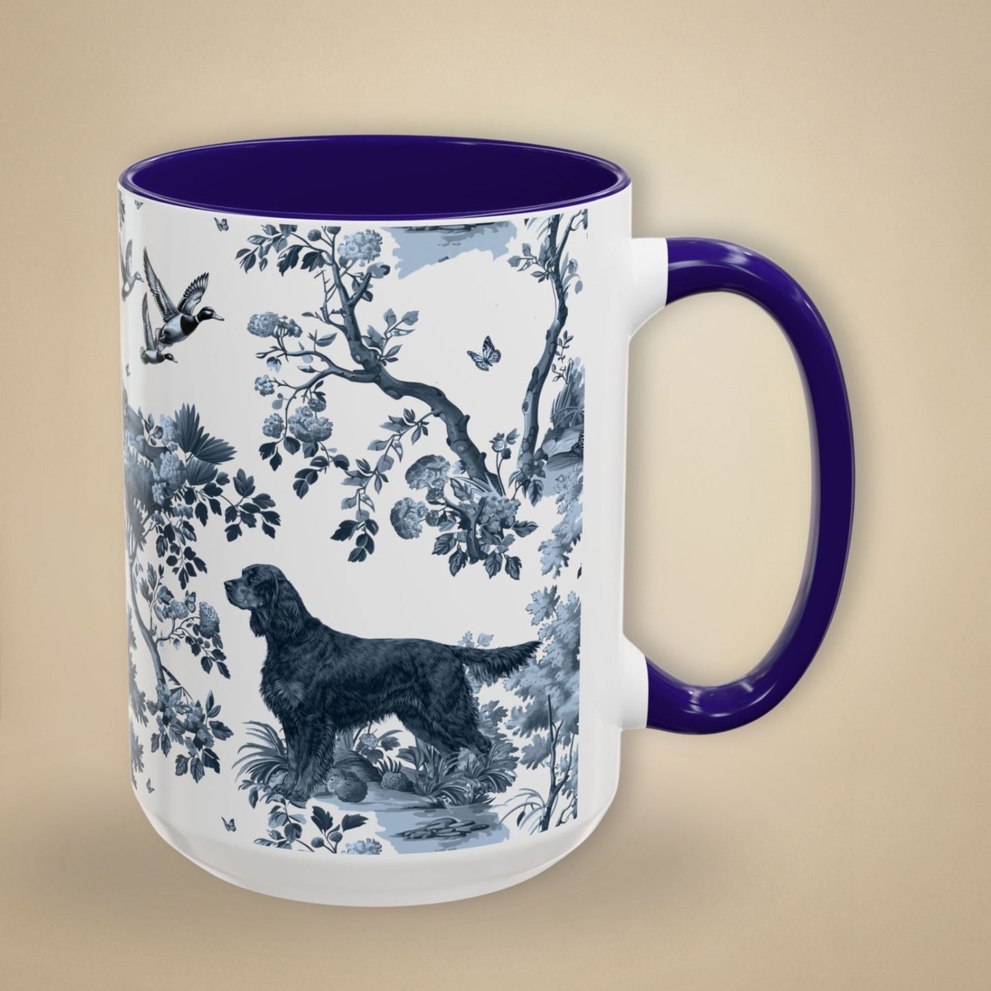 Gordon Setter Mug - Toile Pattern