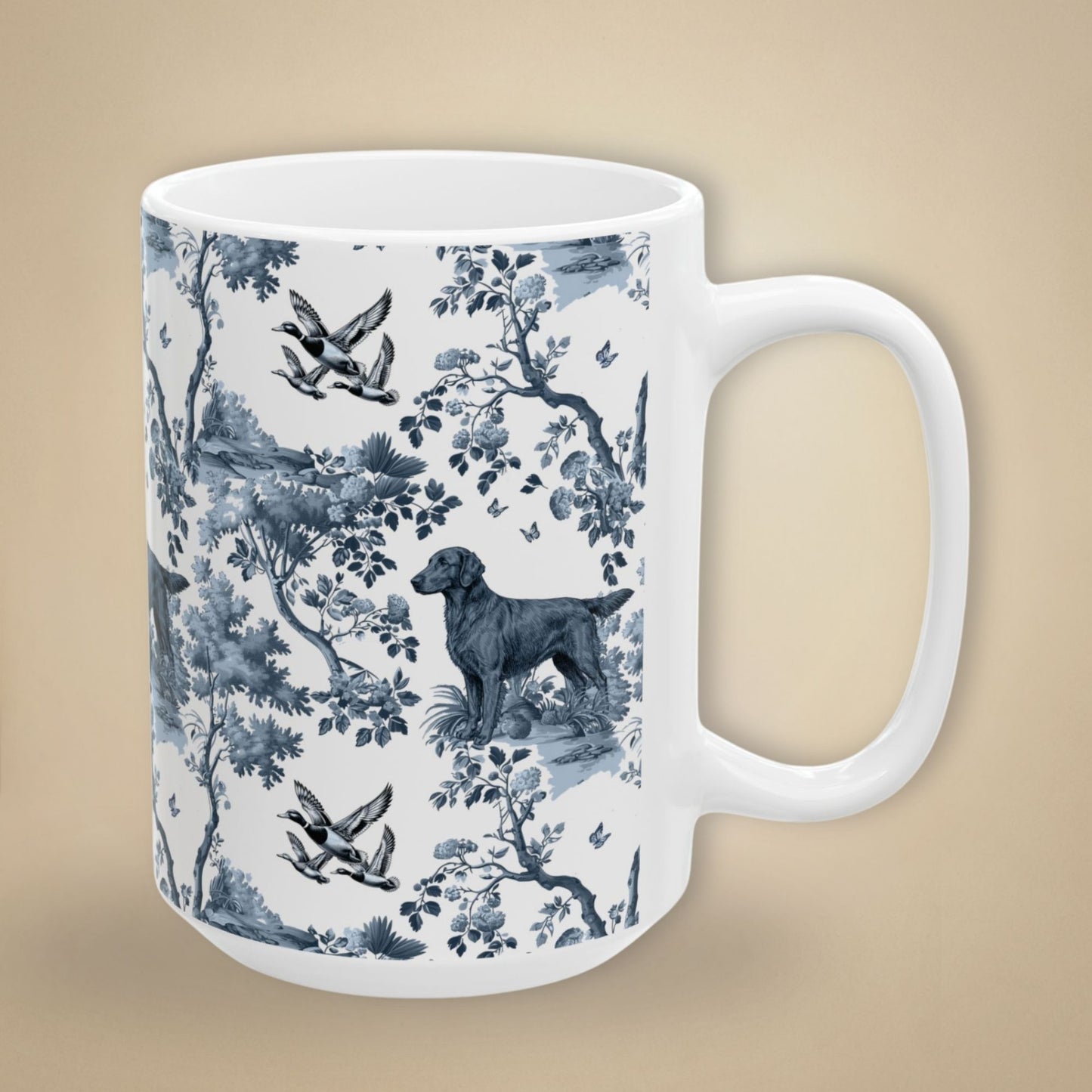 Flat-Coated Retriever Mug - Toile