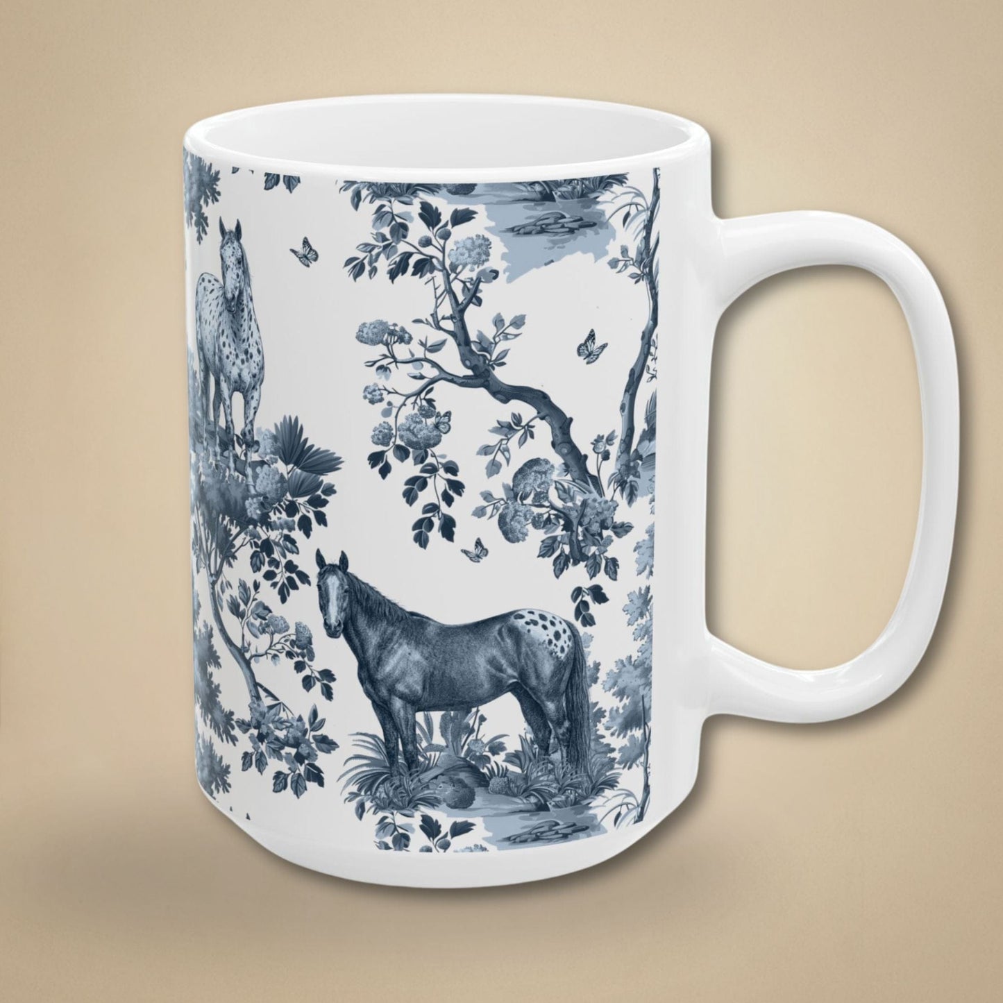Appaloosa Horse Mug - Toile Pattern
