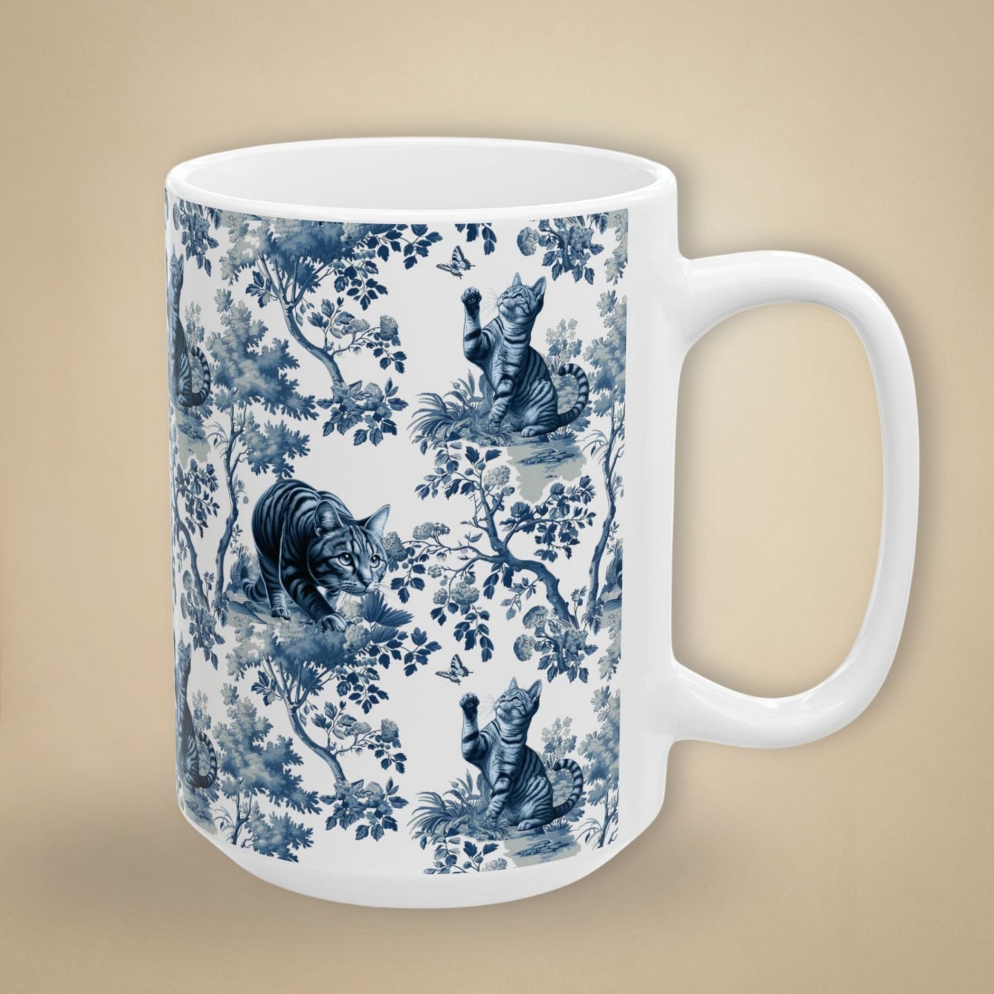 Tabby Cat Mug Toile