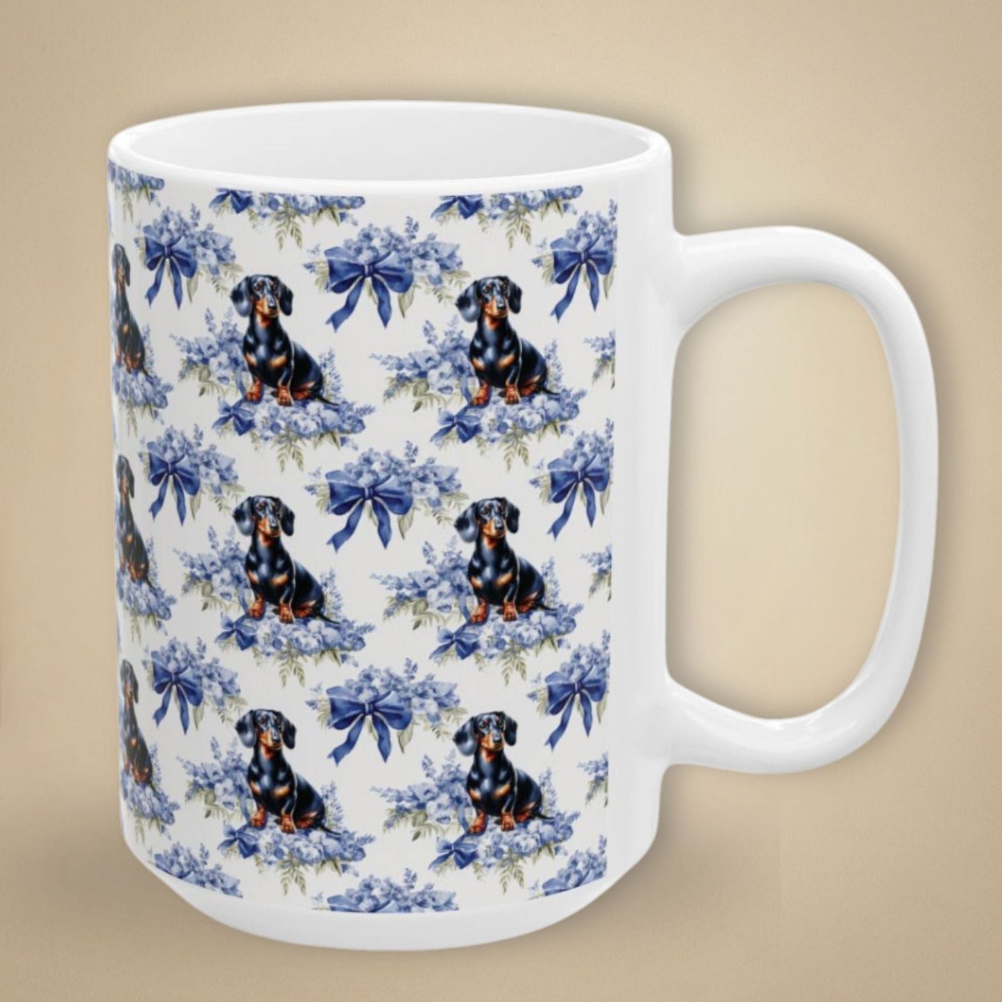 Dachshund Toile Mug