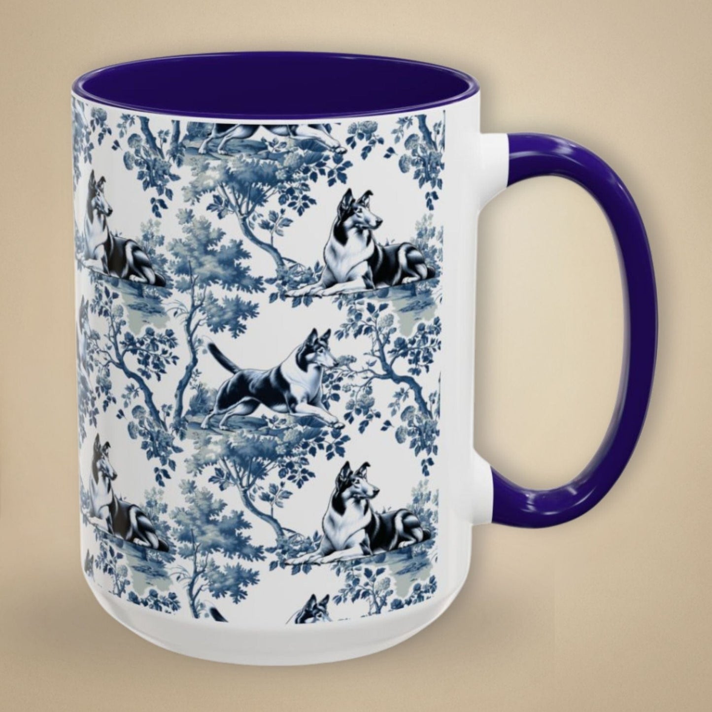 Toile Cats Mug - Reading