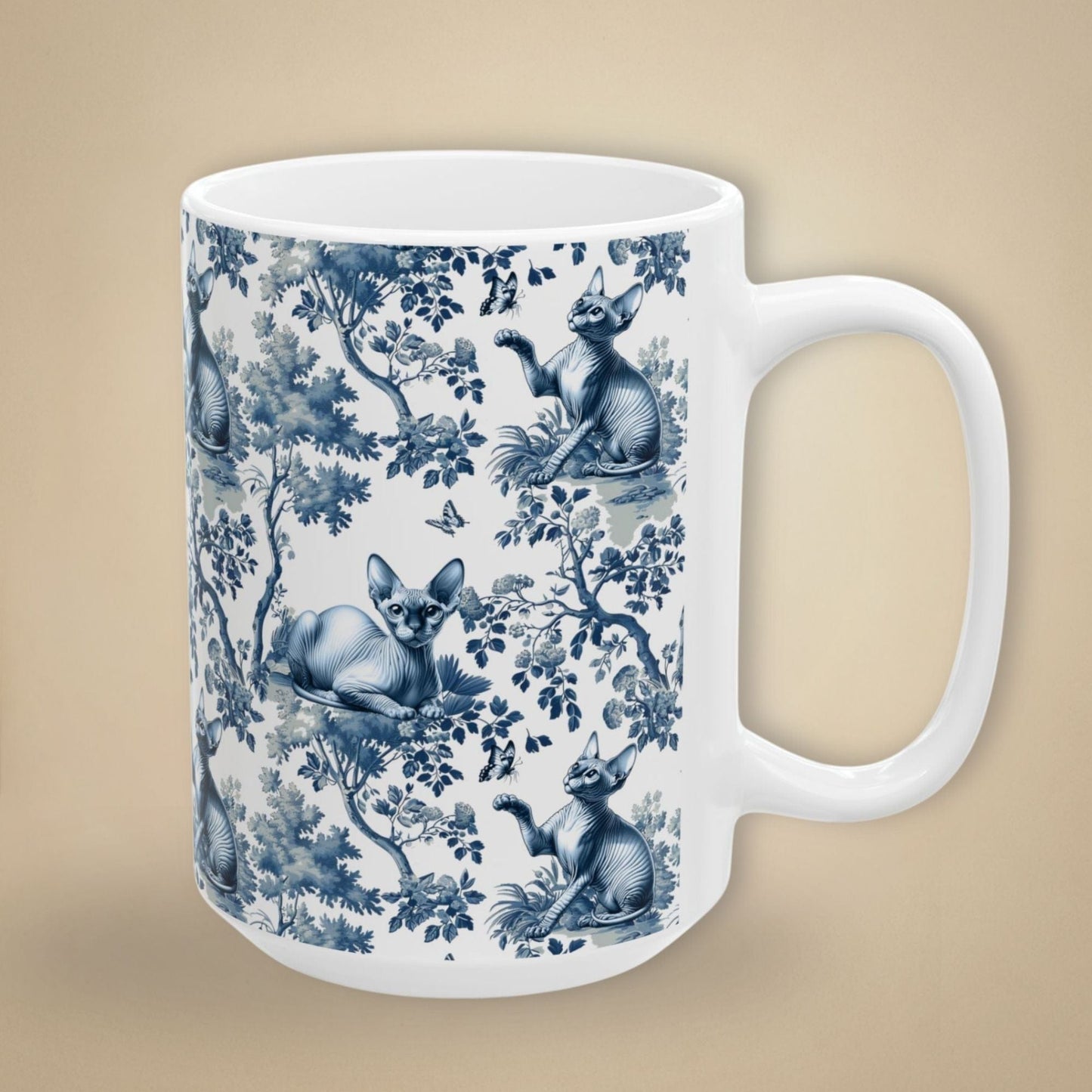 Sphynx Cat Mug Toile