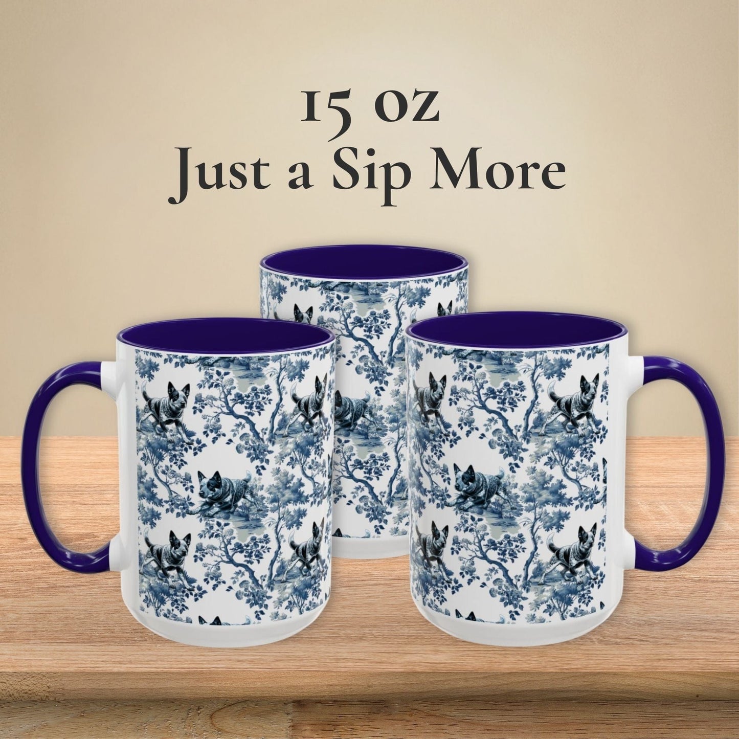 Cattle Dog Toile Mug - Heeler