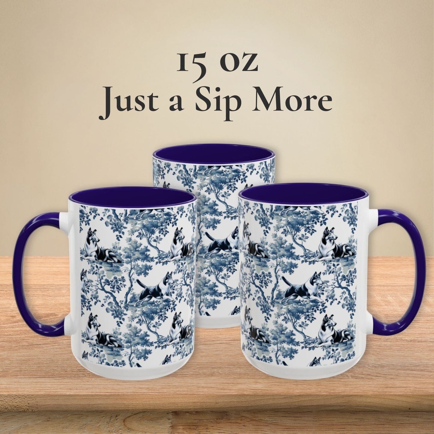 Toile Cats Mug - Reading