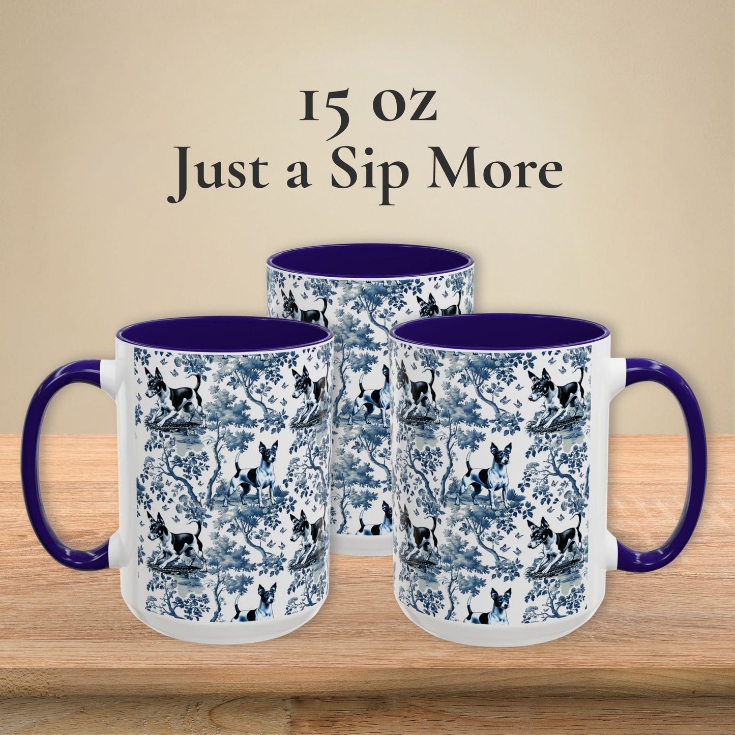 Rat Terrier Mug Toile