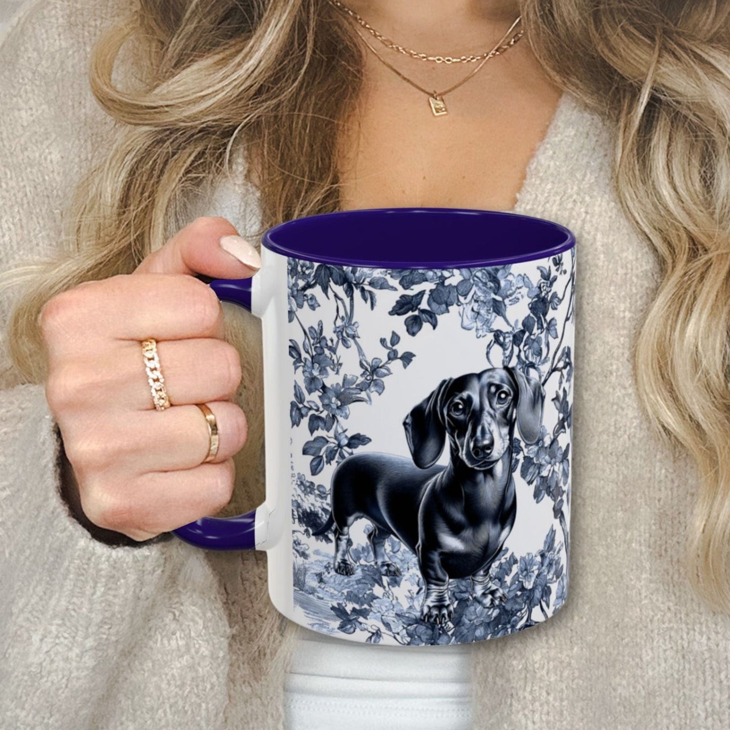 Dachshund Toile Mug