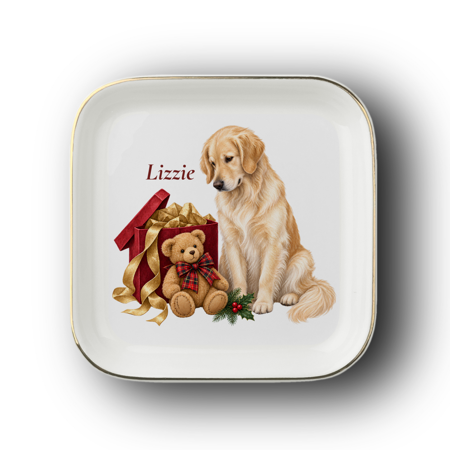Golden Retriever English Cream · Jewelry Dish · Bear Necessities · Personalized