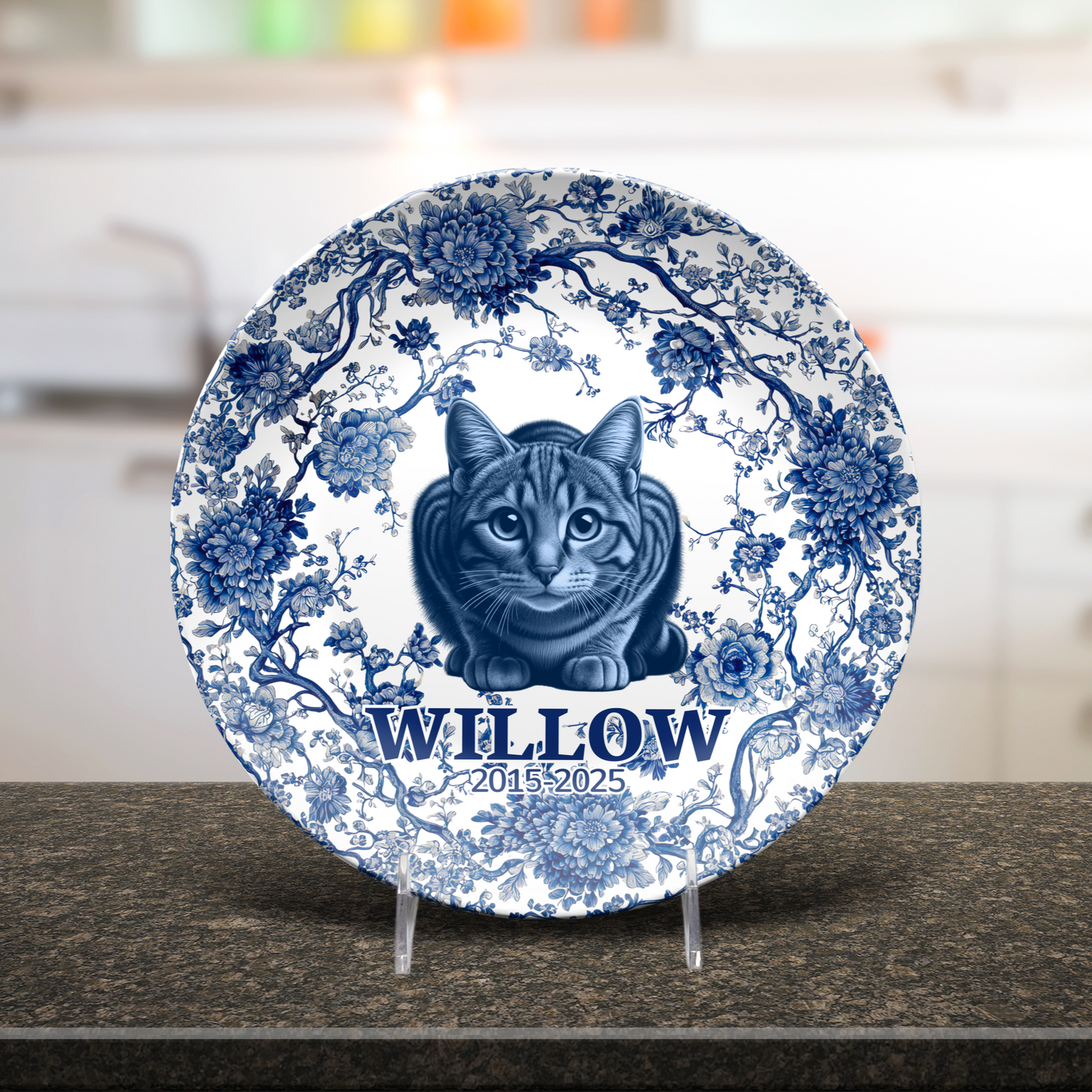 Tabby Cat - Personalized Plate