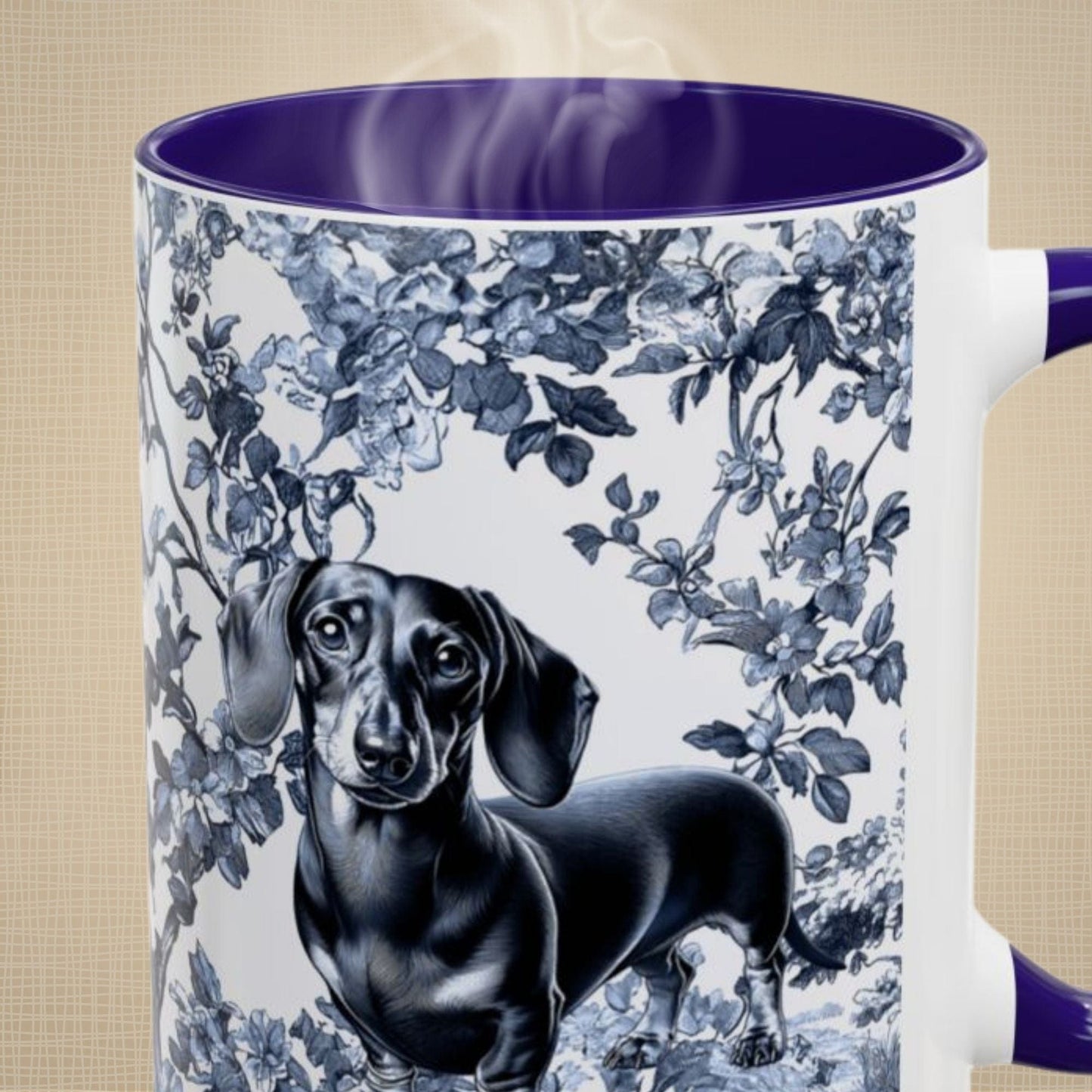 Dachshund Toile Mug
