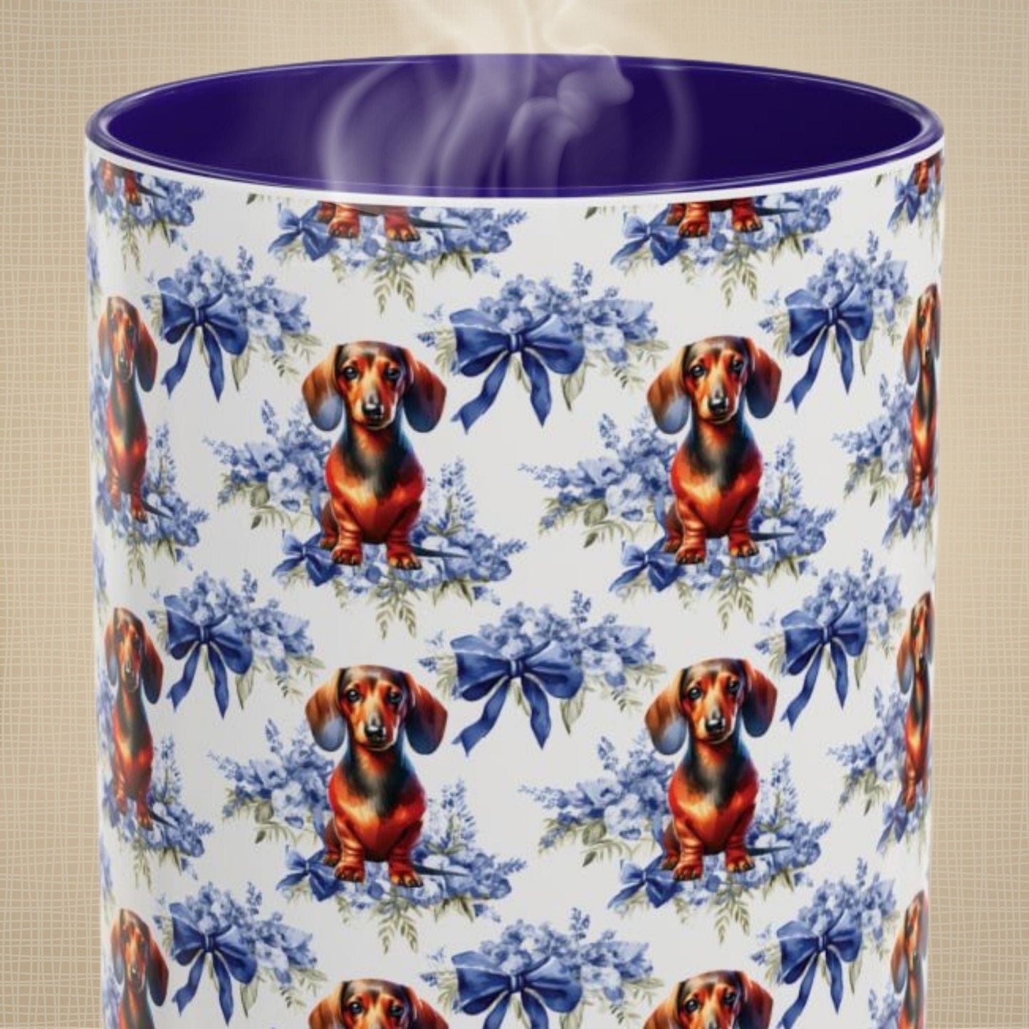 Dachshund Mug Coquette Floral