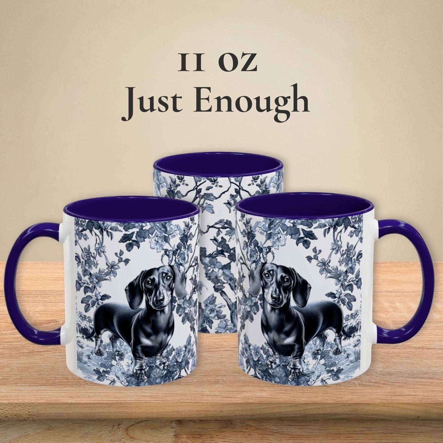 Dachshund Toile Mug
