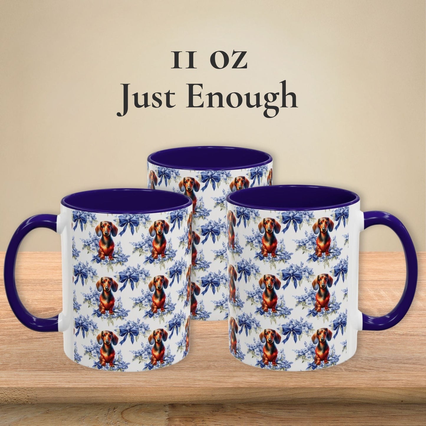 Dachshund Mug Coquette Floral