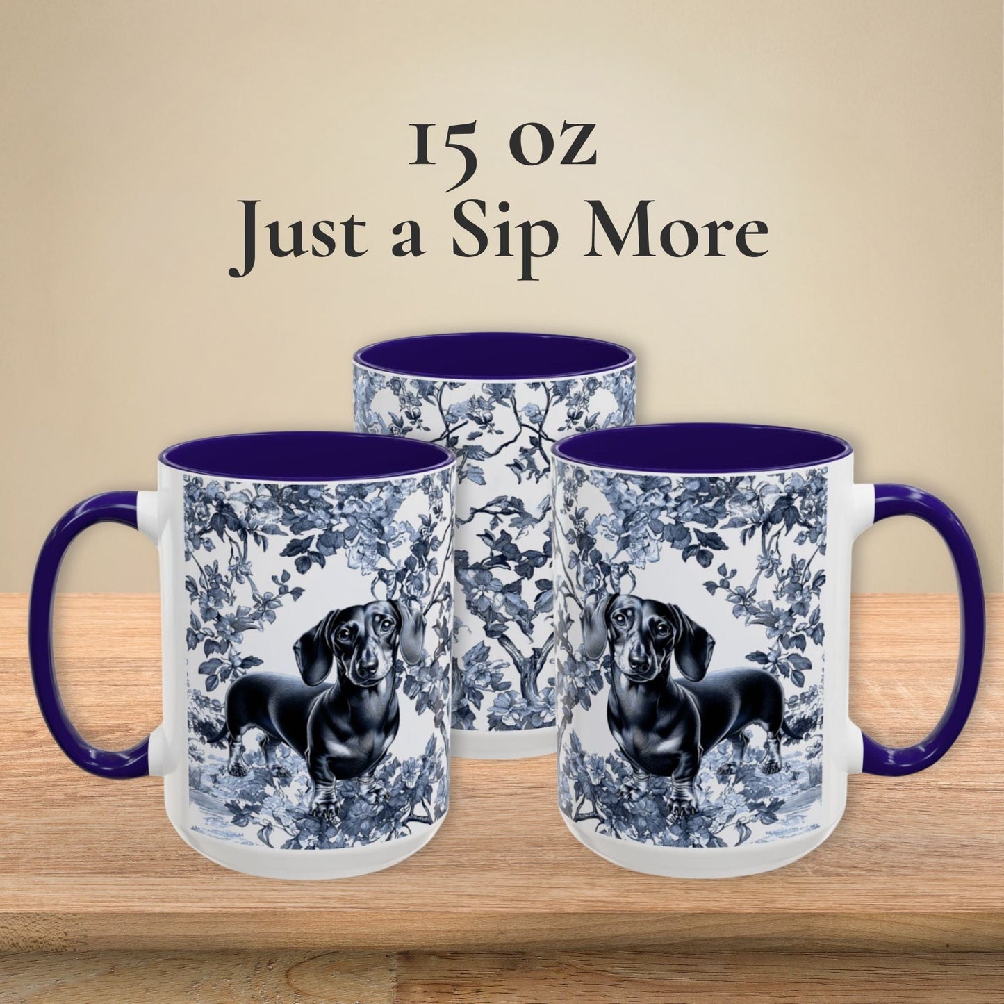 Dachshund Toile Mug