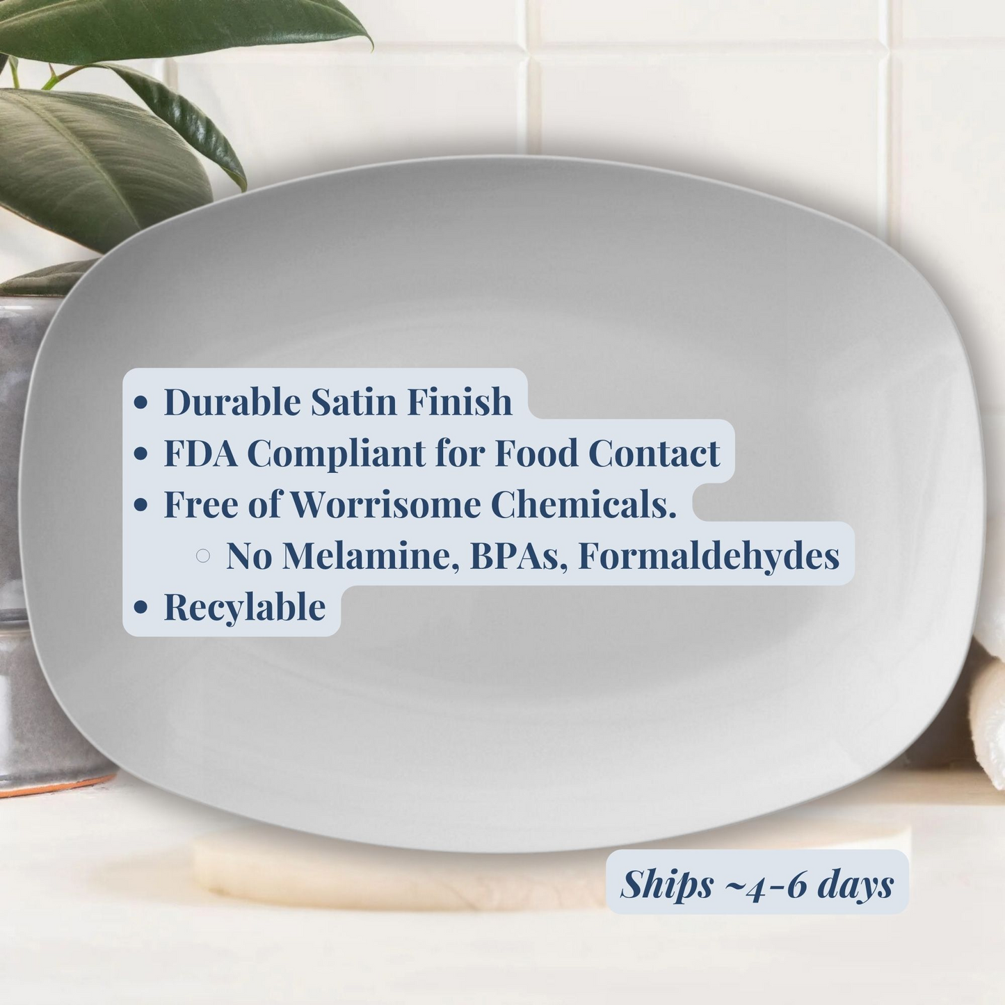 American Eskimo - Serving Platter