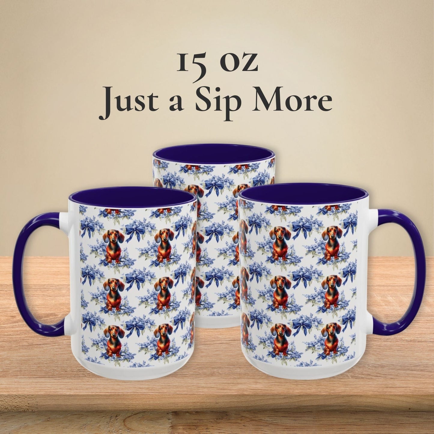 Dachshund Mug Coquette Floral