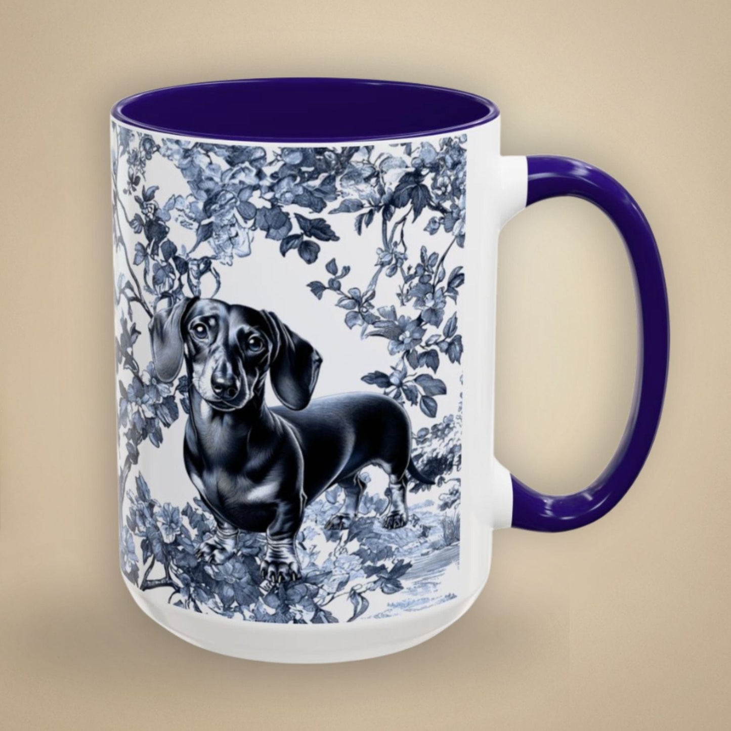 Dachshund Toile Mug