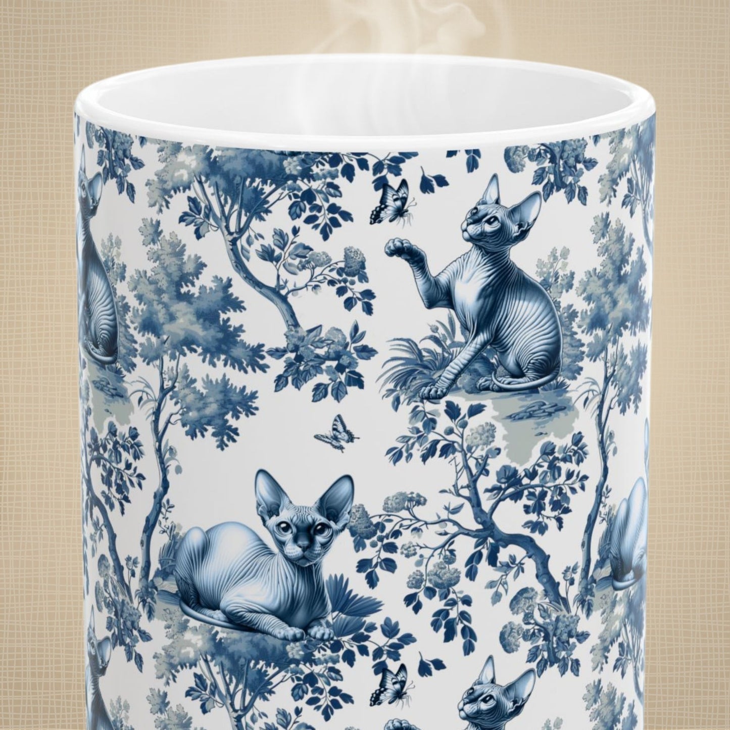Sphynx Cat Mug Toile