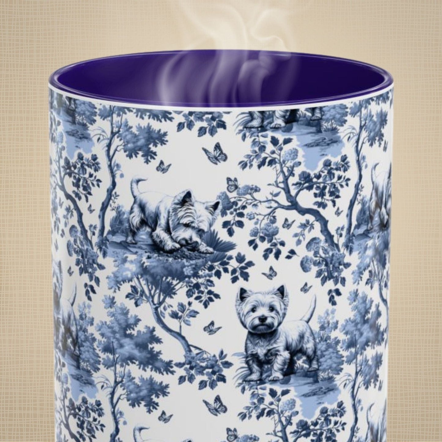 Westie Toile Mug - West Highland Terrier