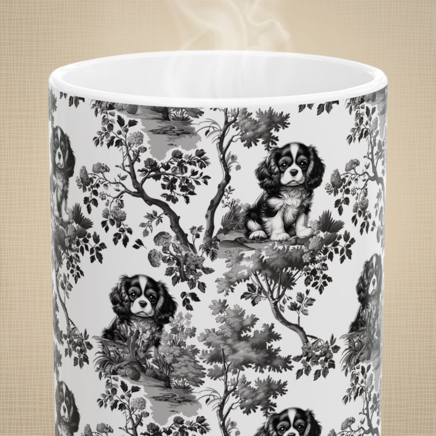 Cavalier Toile Ceramic Mug