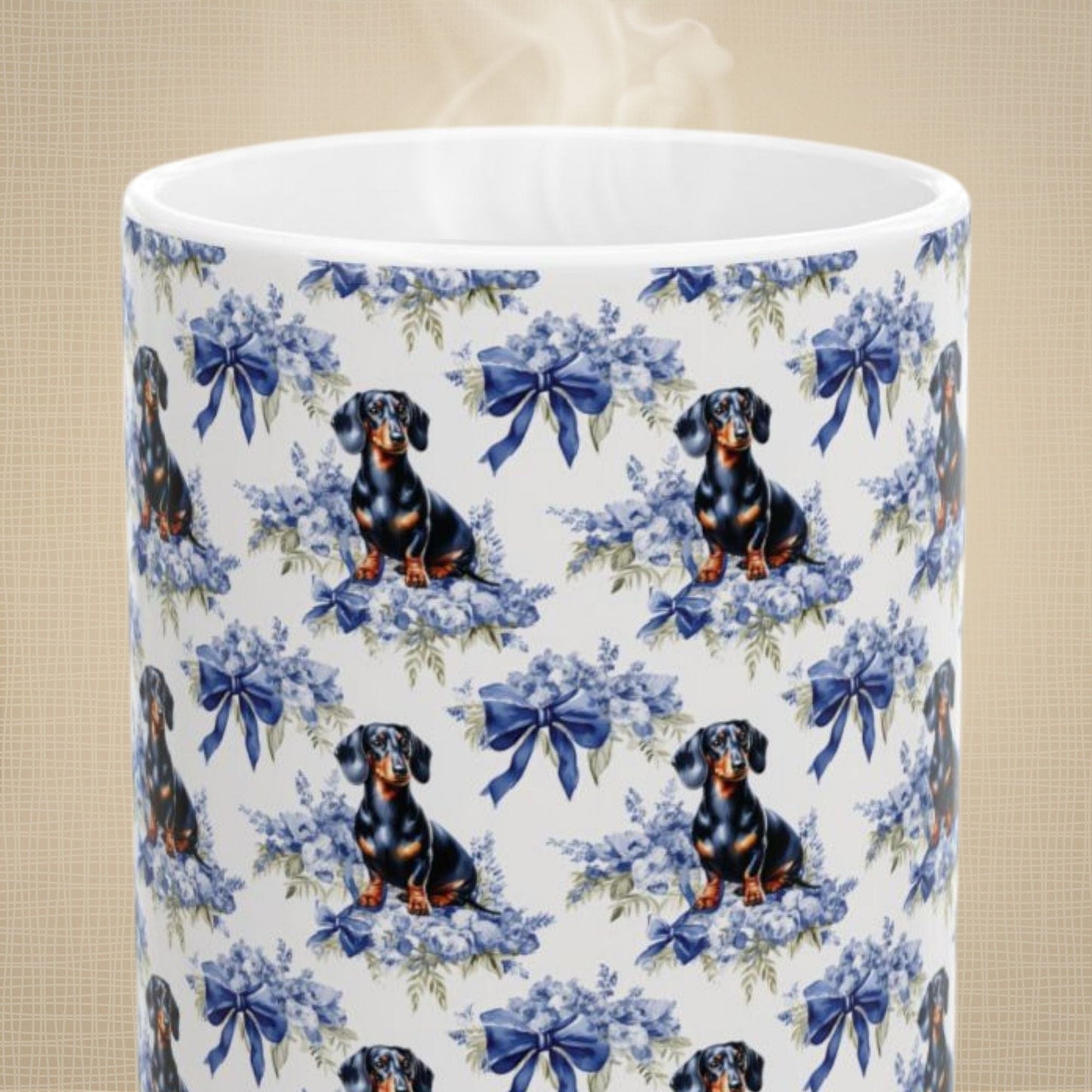 Dachshund Toile Mug
