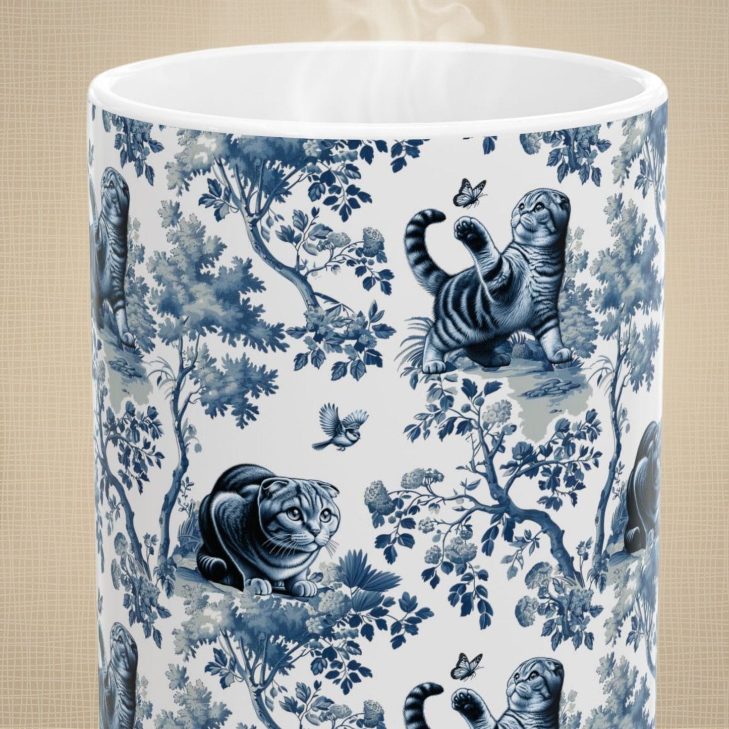 Scottish Fold Cat Mug Toile
