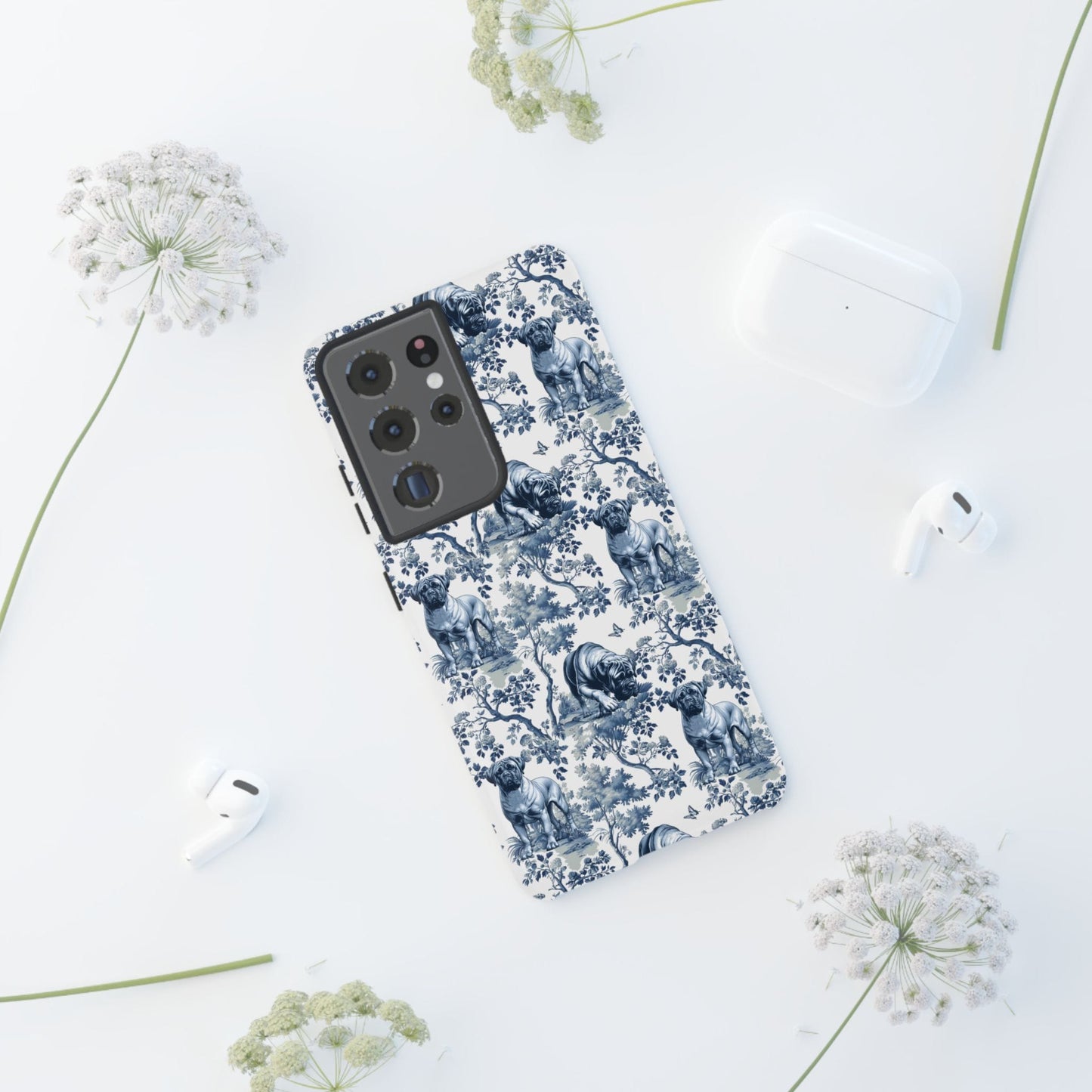 Bullmastiff Phone Case - Toile Pattern