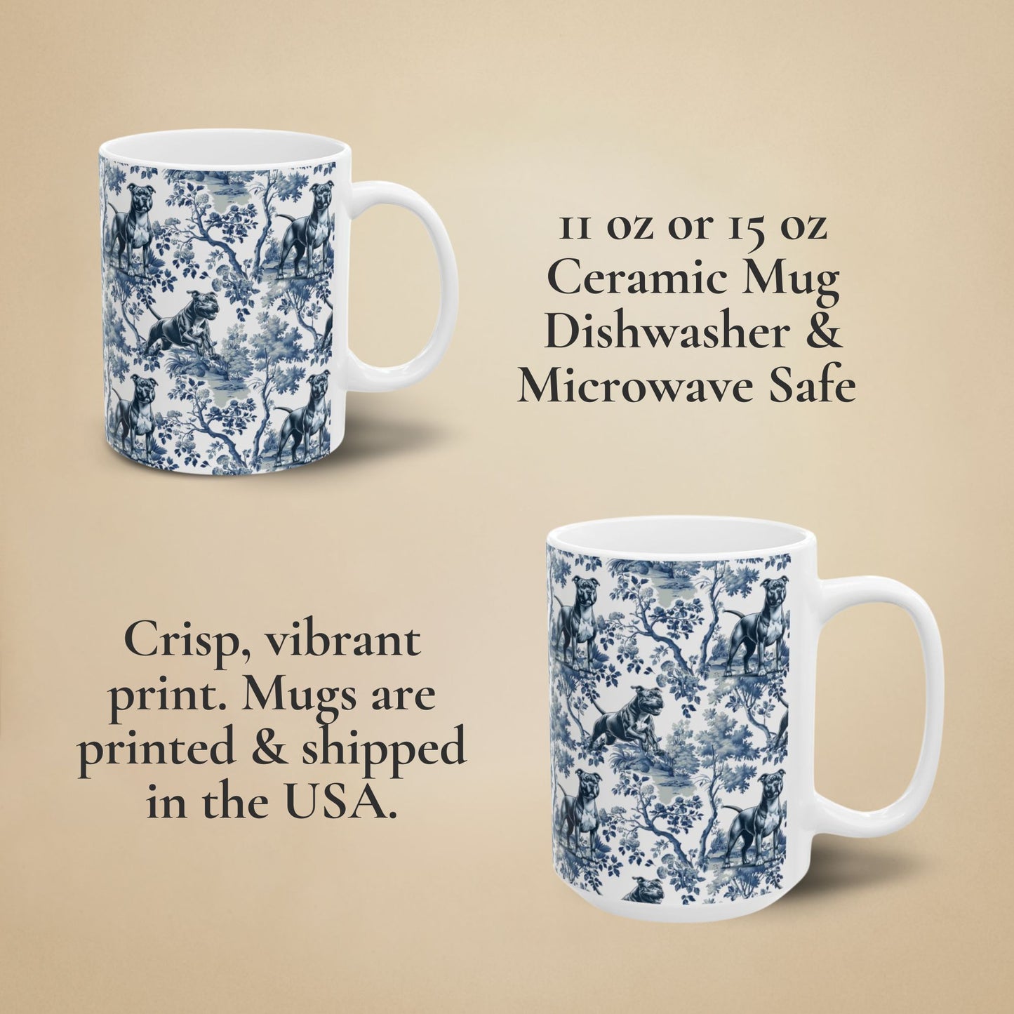 AmStaff Toile Mug