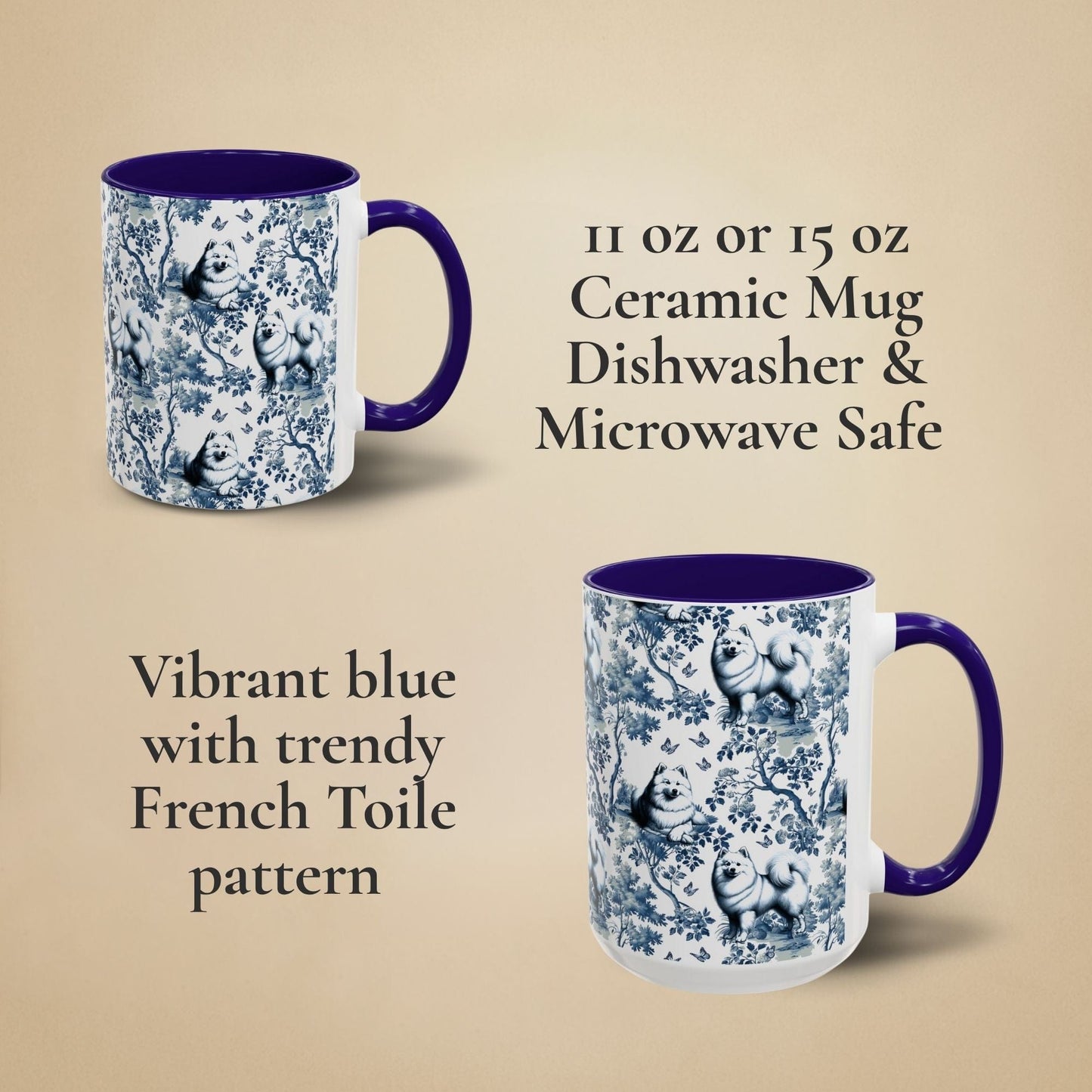 American Eskimo Mug Toile