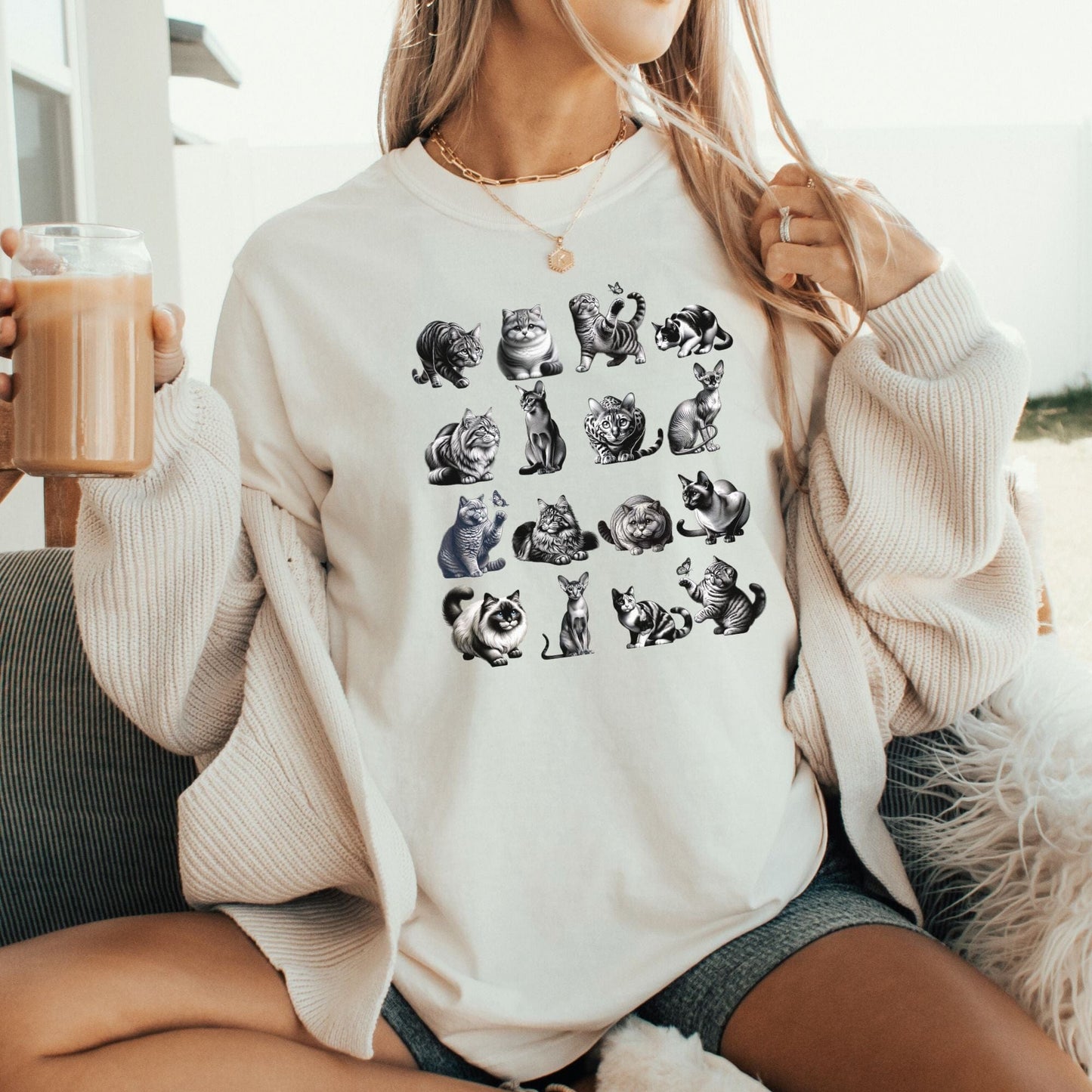 Cat Shirt - Vintage Breed Illustrations