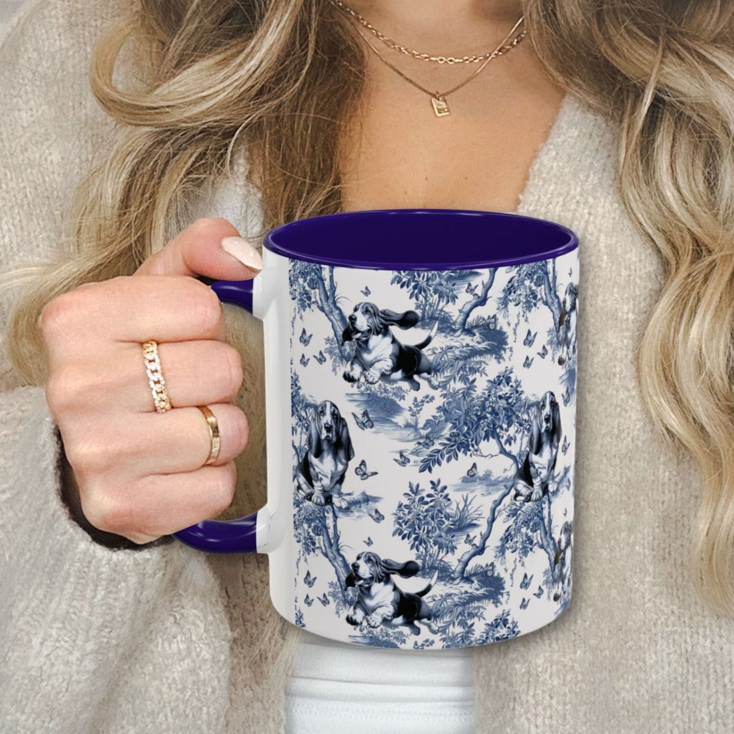 Basset Hound Toile Mug