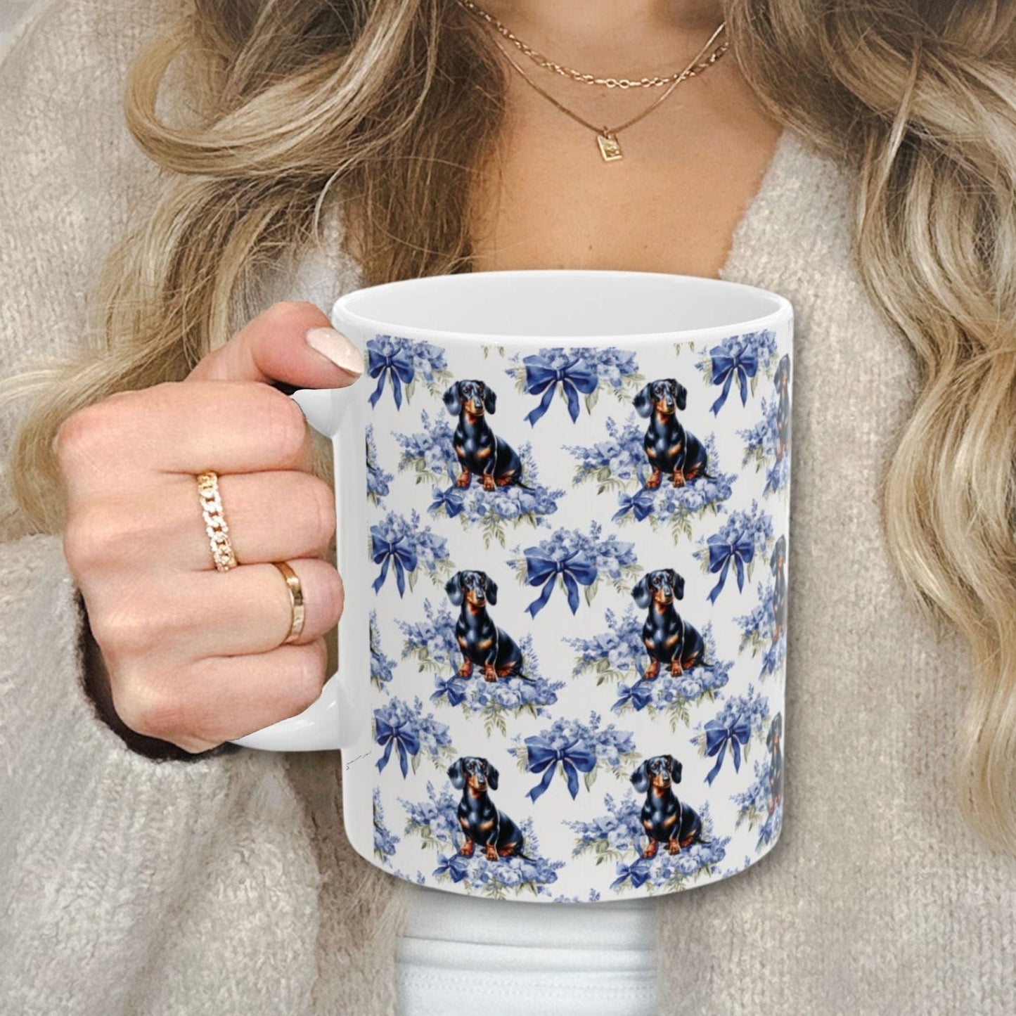 Dachshund Toile Mug