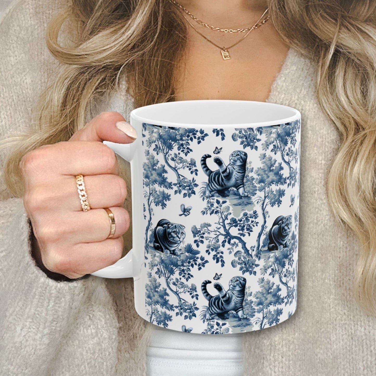 Scottish Fold Cat Mug Toile