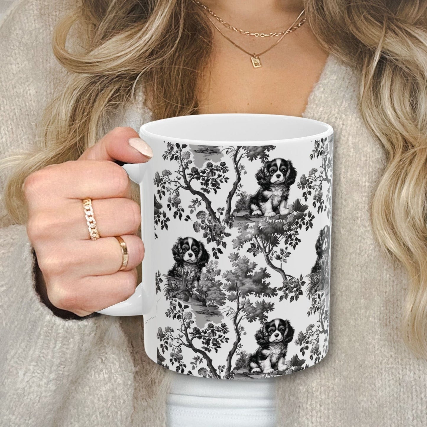 Cavalier Toile Ceramic Mug