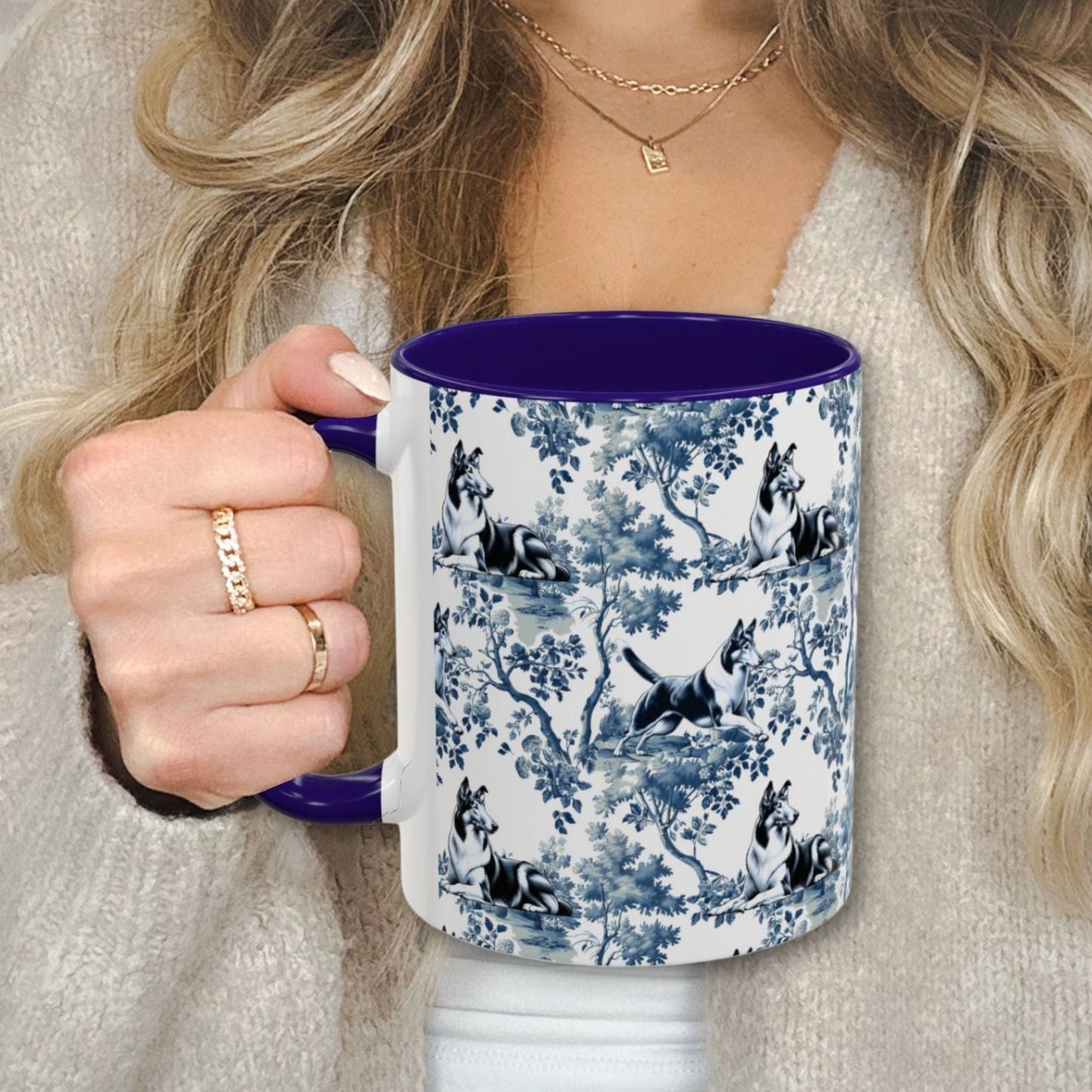 Toile Cats Mug - Reading