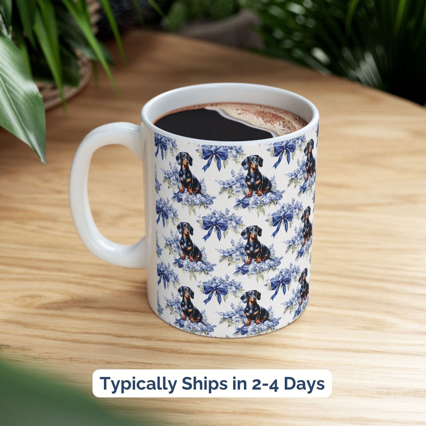 Dachshund Toile Mug