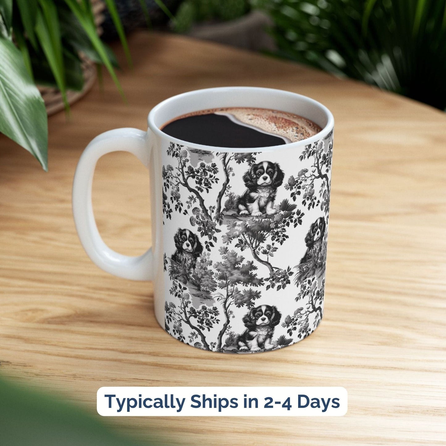 Cavalier Toile Ceramic Mug