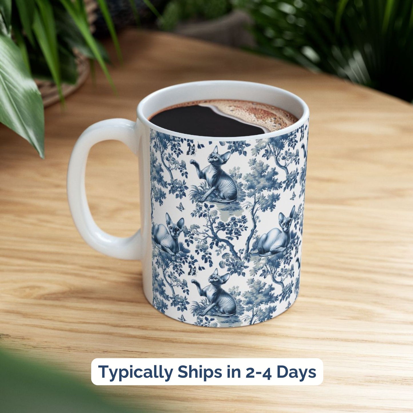 Sphynx Cat Mug Toile