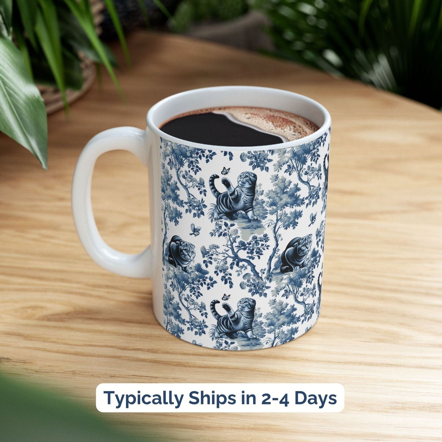 Scottish Fold Cat Mug Toile