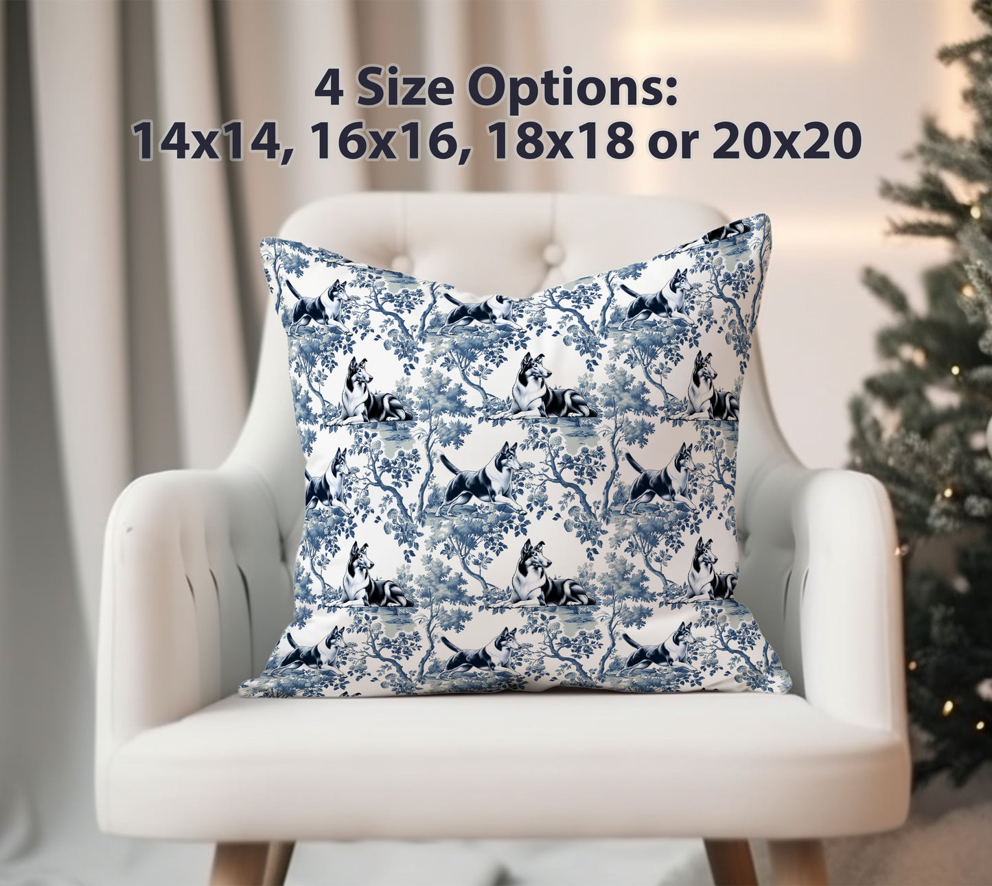Smooth Collie Pillow Cover
