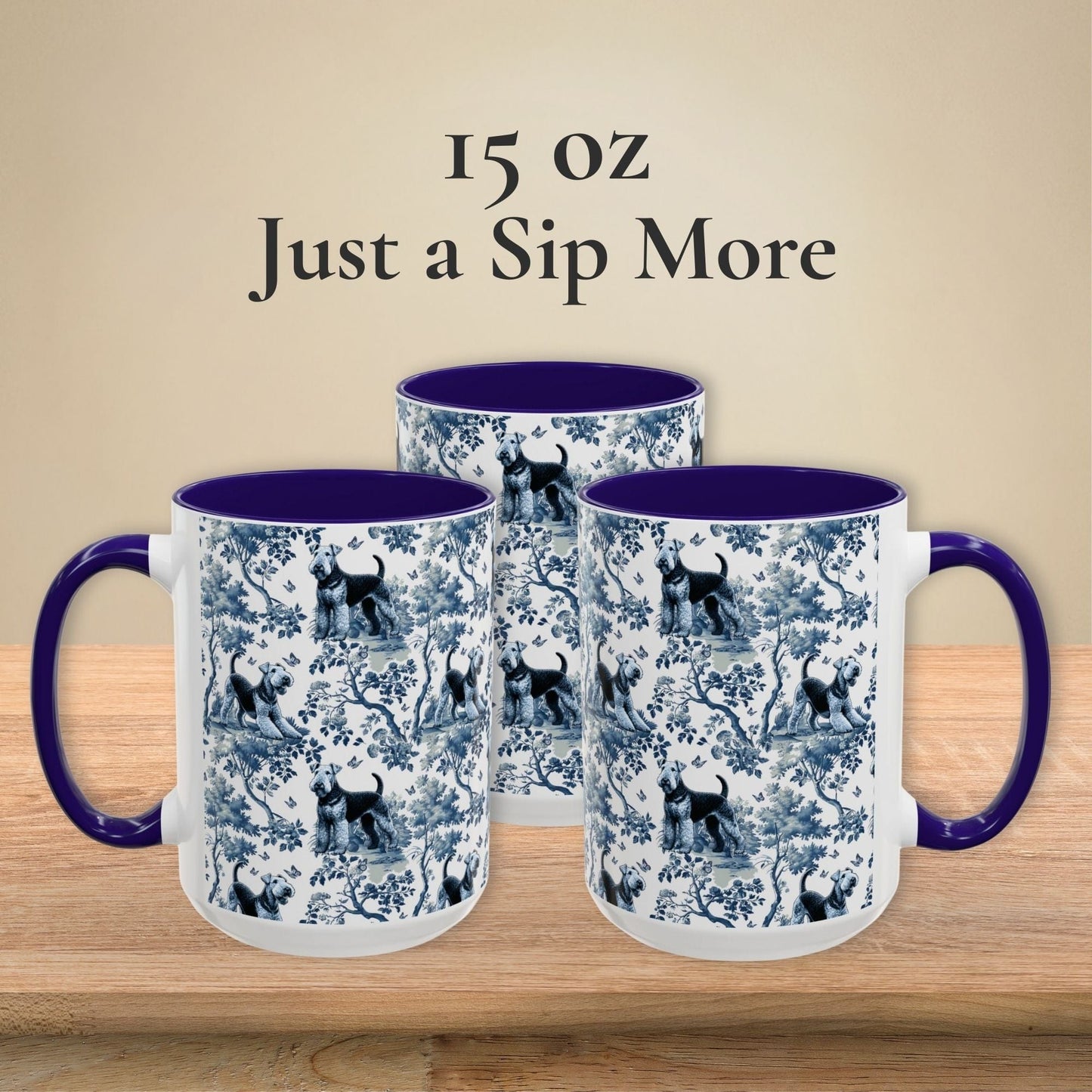 Airedale Mug Toile